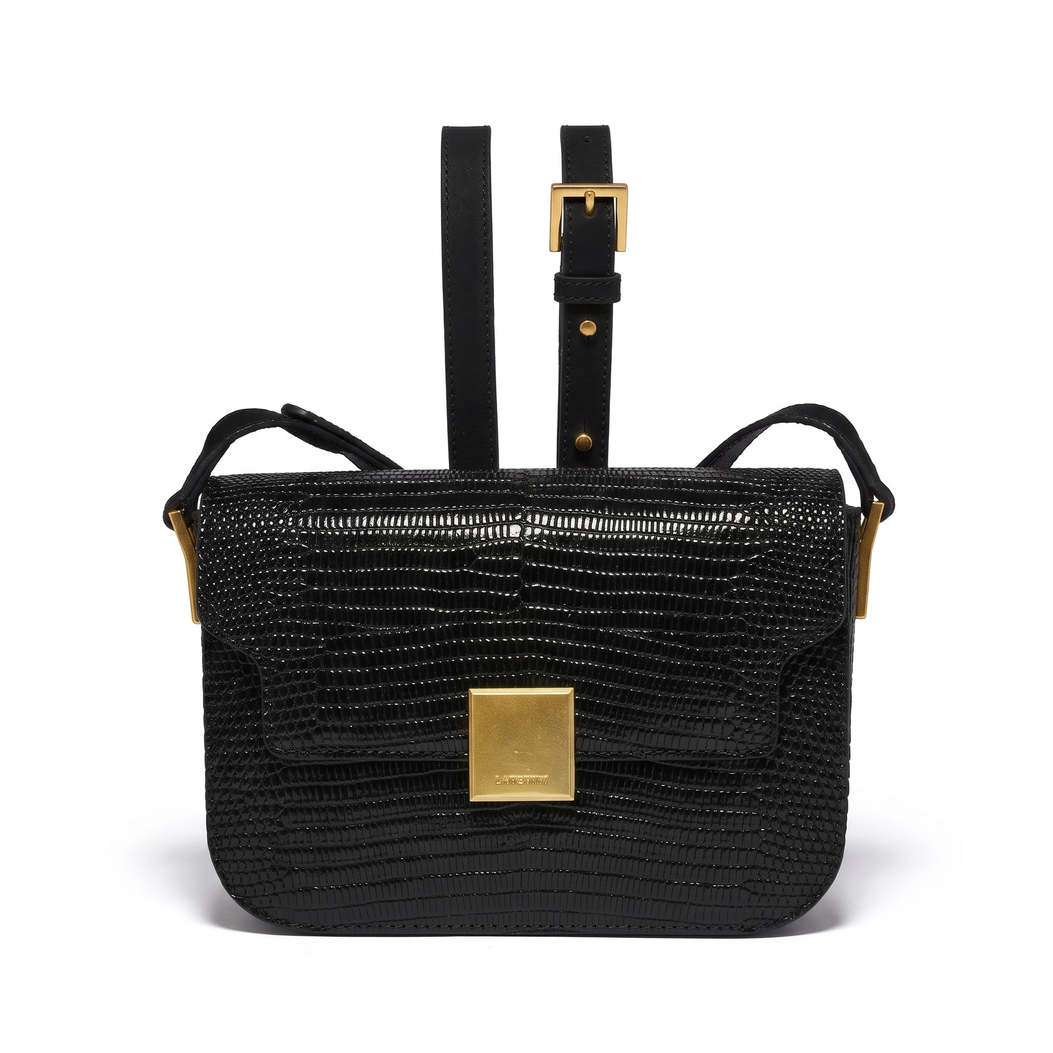 Sac AMBRE noir, vue de face