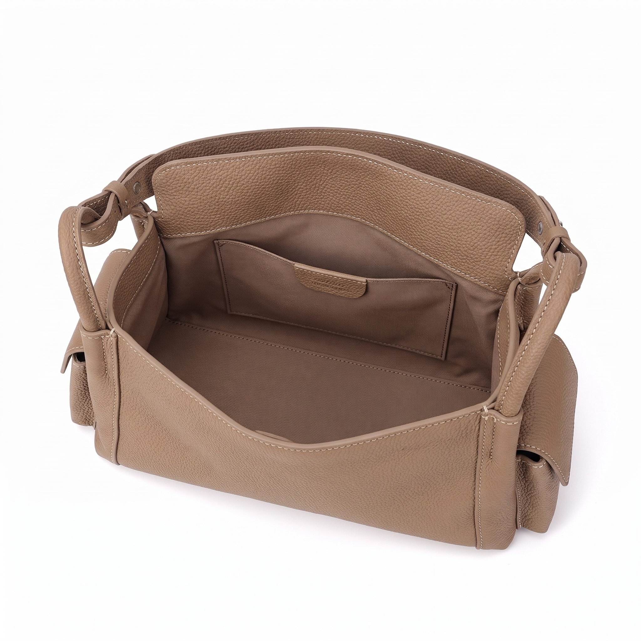 Sac CAMILLE kaki, intérieur