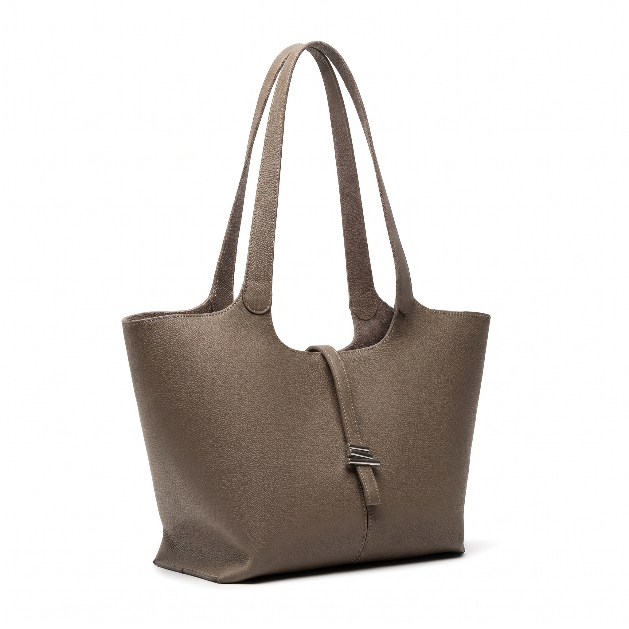 Sac CELESTE gris, vue de trois-quarts