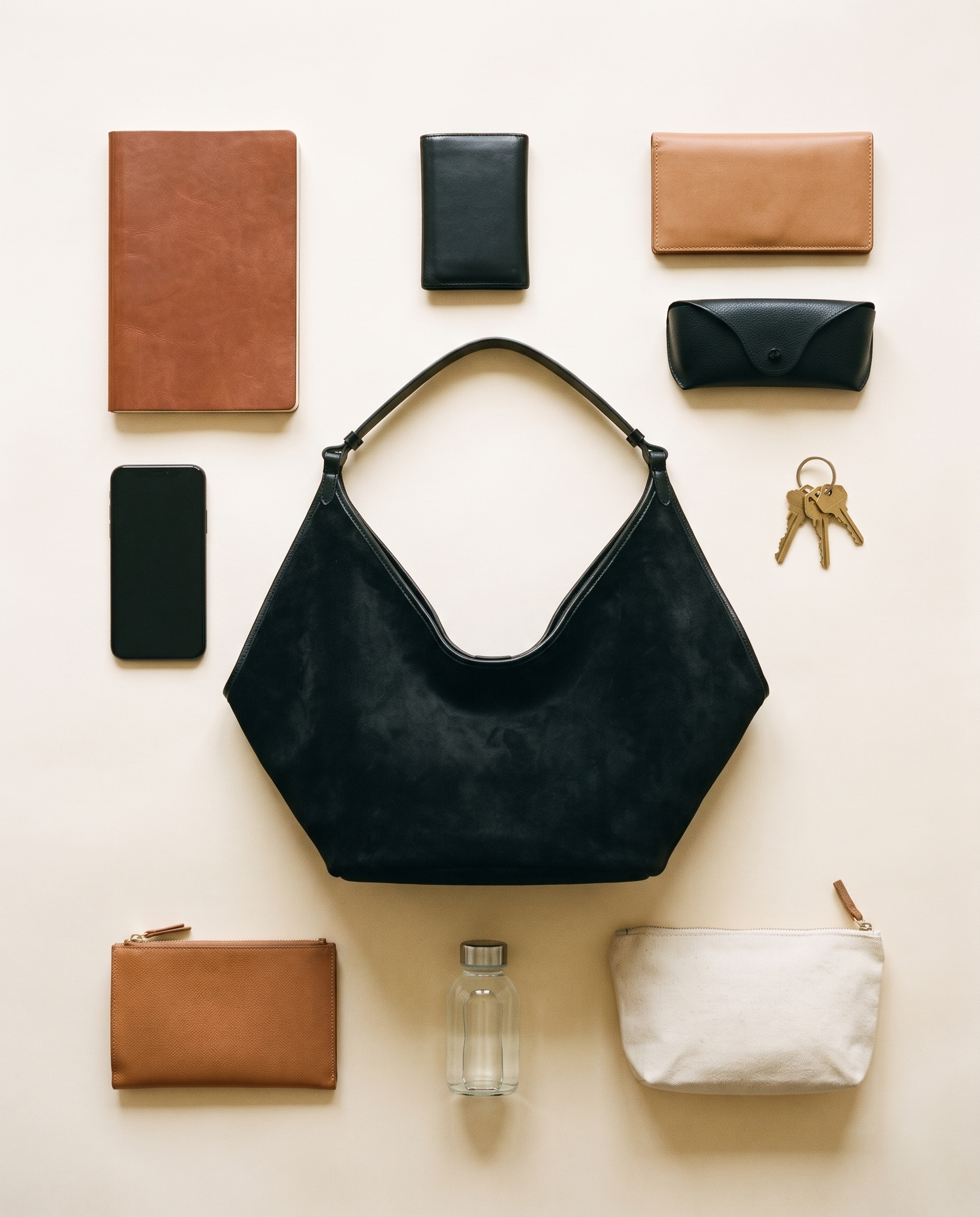 Sac ELISE noir, ce que le sac peut contenir
