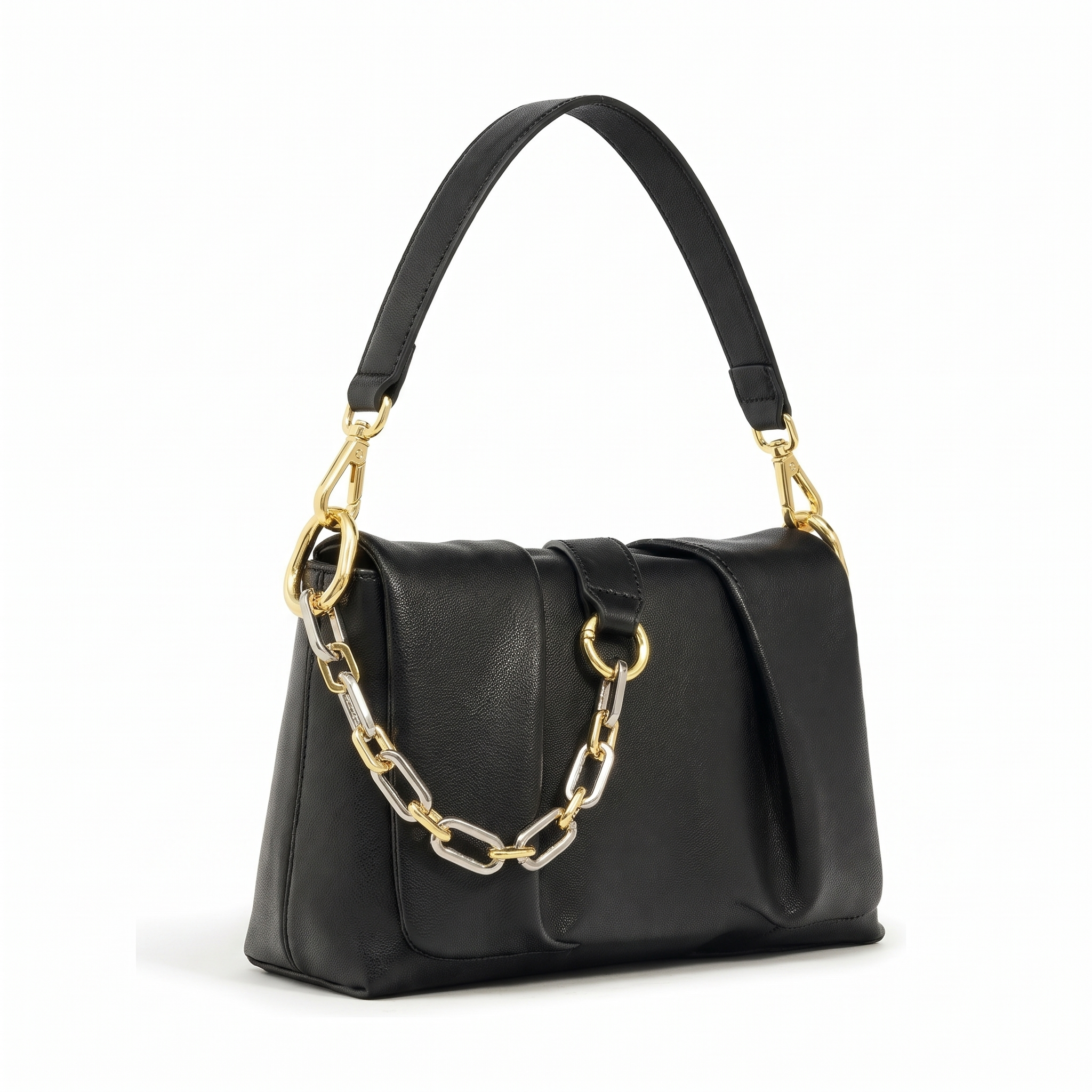 Sac EMY noir, vue de trois-quarts