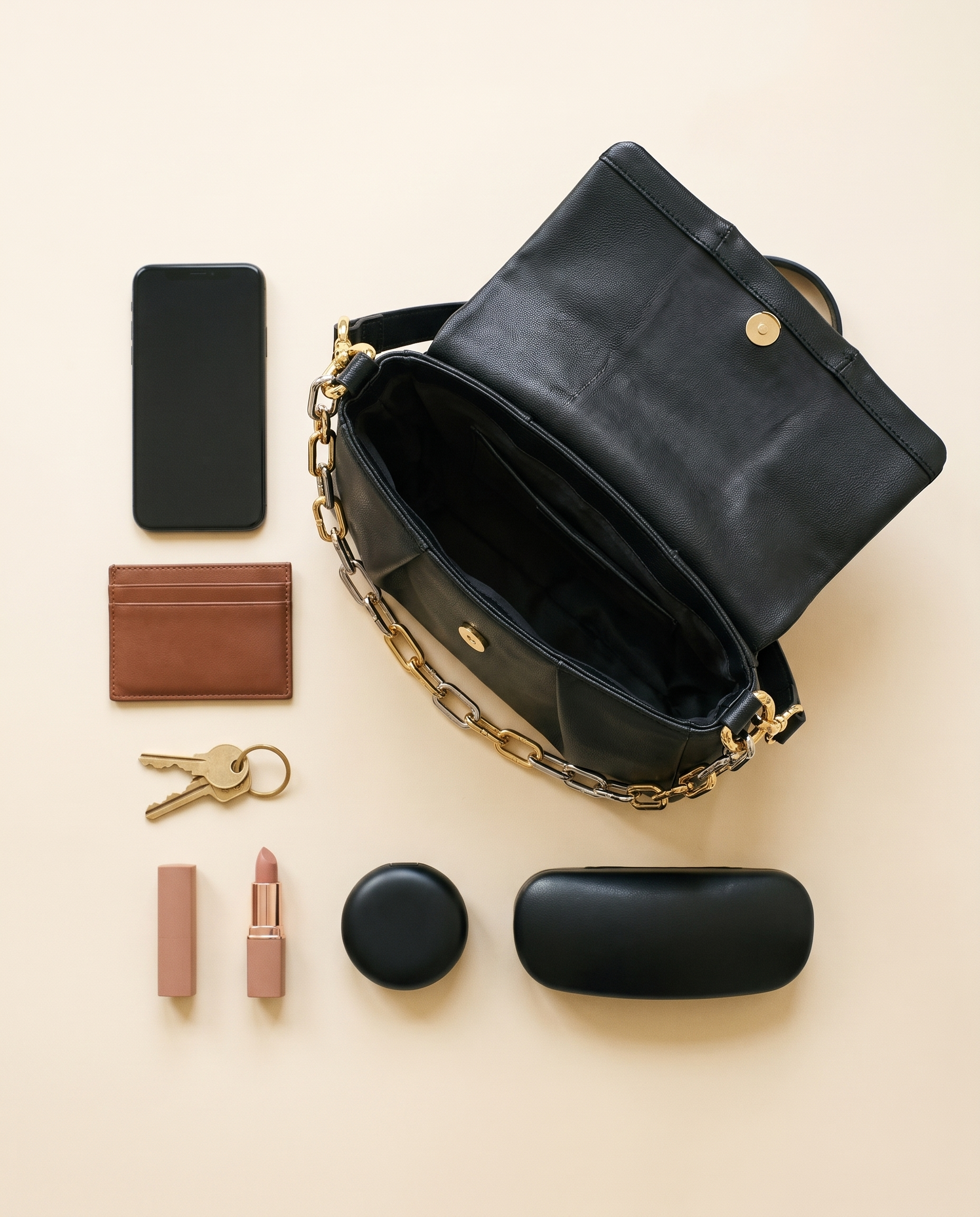 Sac EMY noir, ce que le sac peut contenir