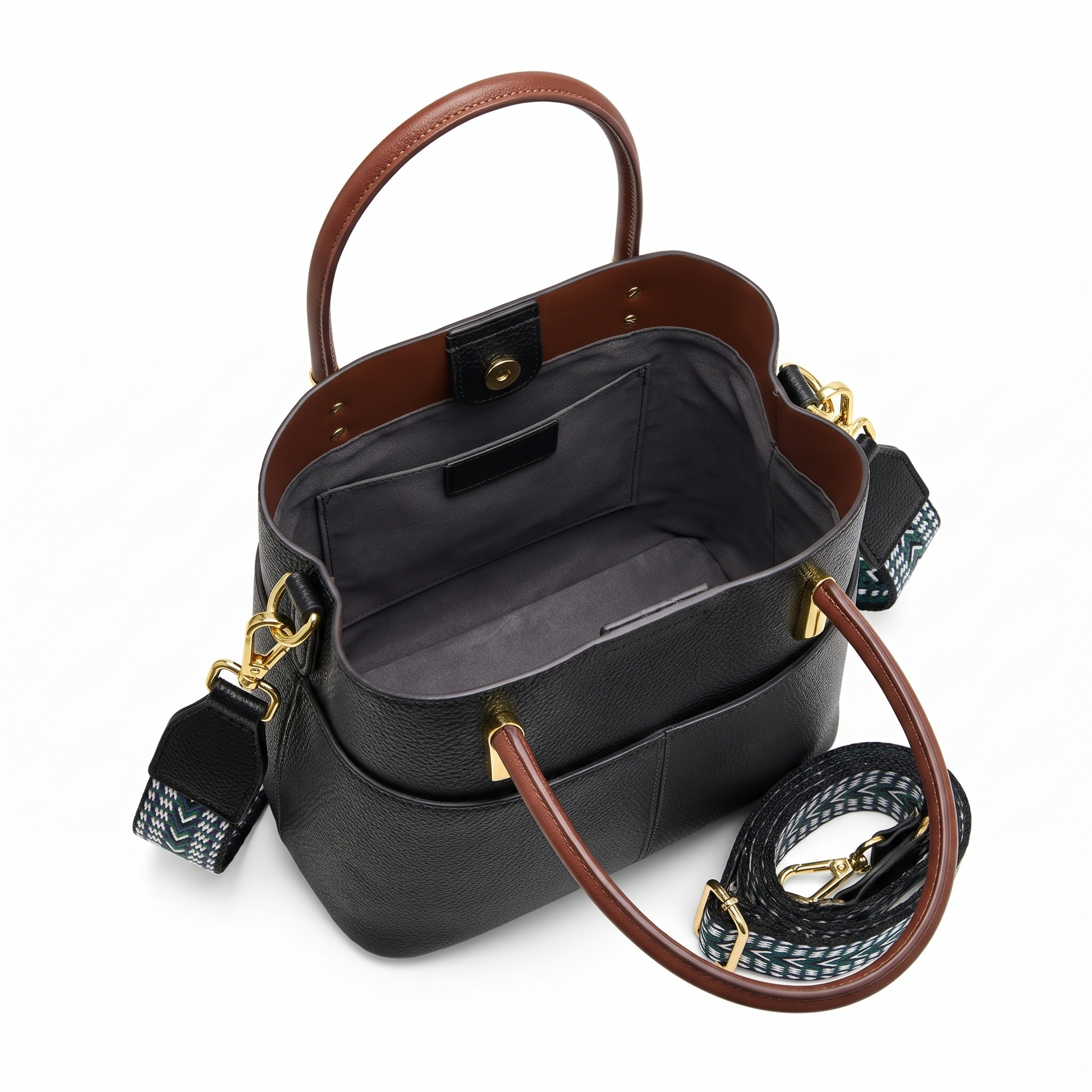 Sac GABBI noir, intérieur