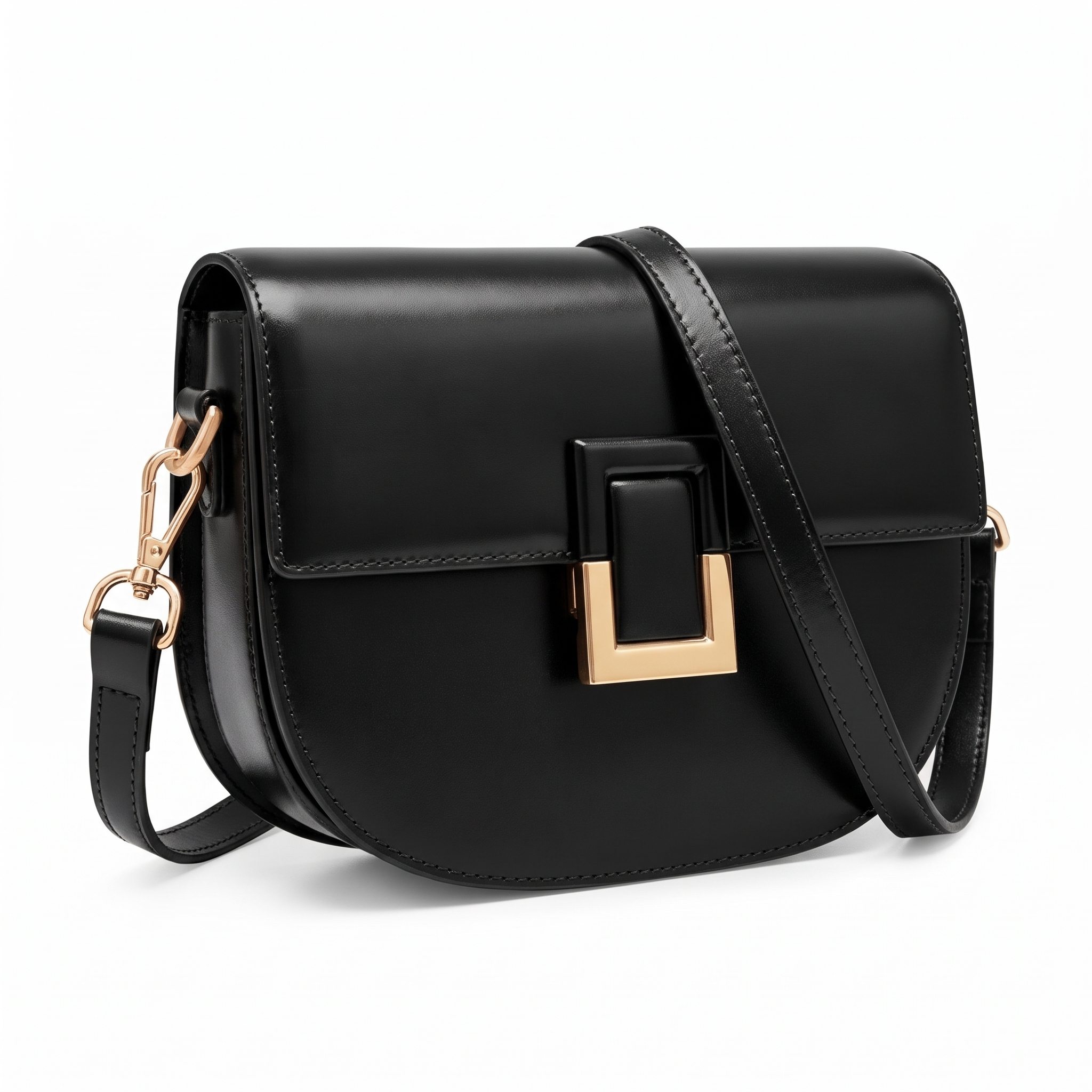 Sac LARA noir, vue de trois-quarts