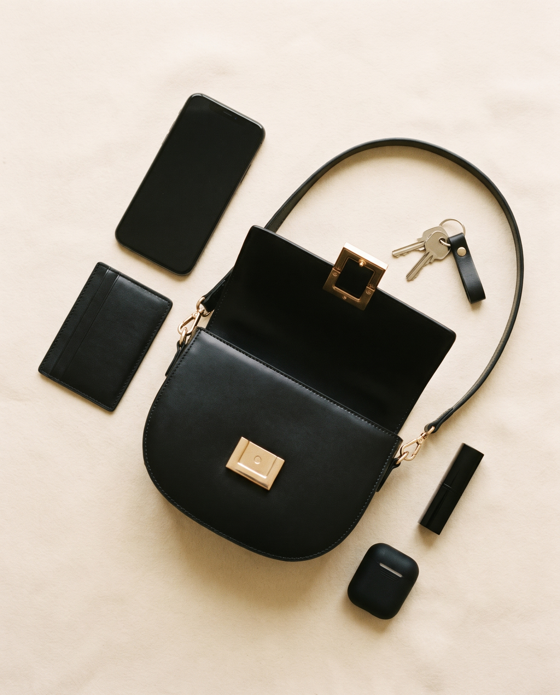 Sac LARA noir, ce que le sac peut contenir