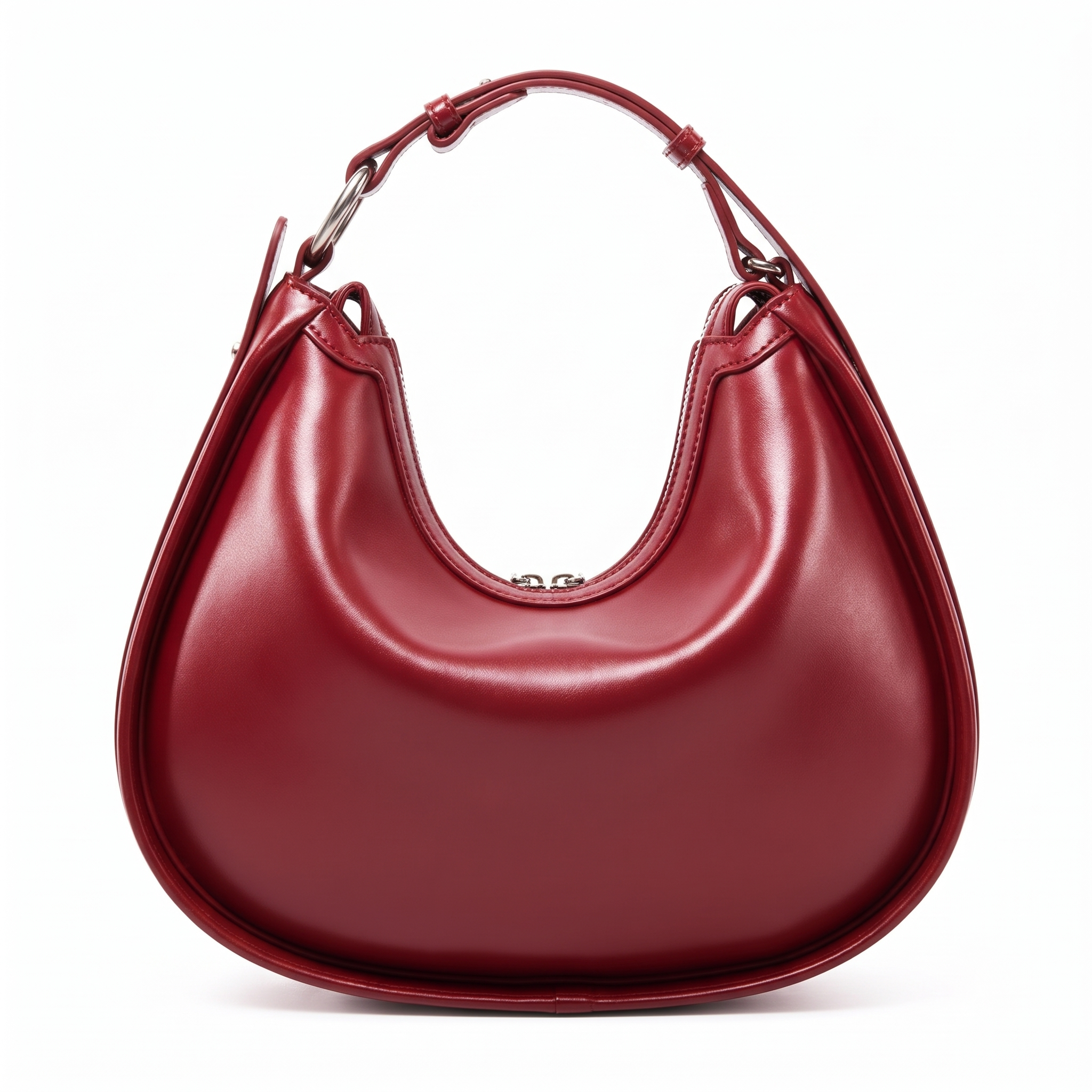 Sac LEONIE bordeaux, vue de dos