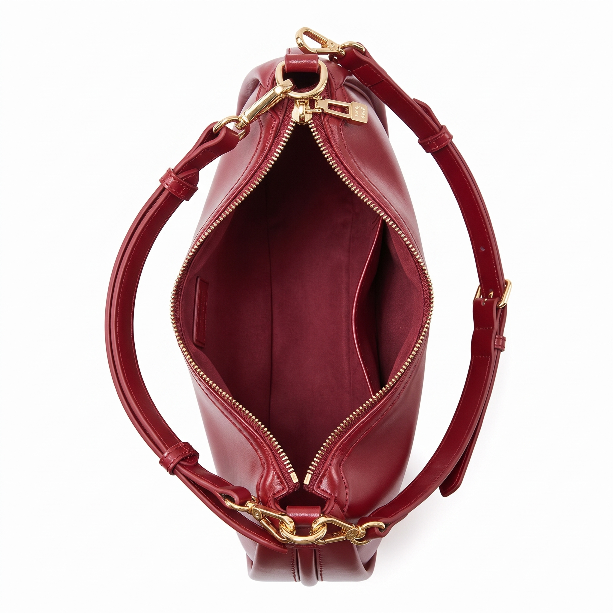 Sac LEONIE bordeaux, intérieur