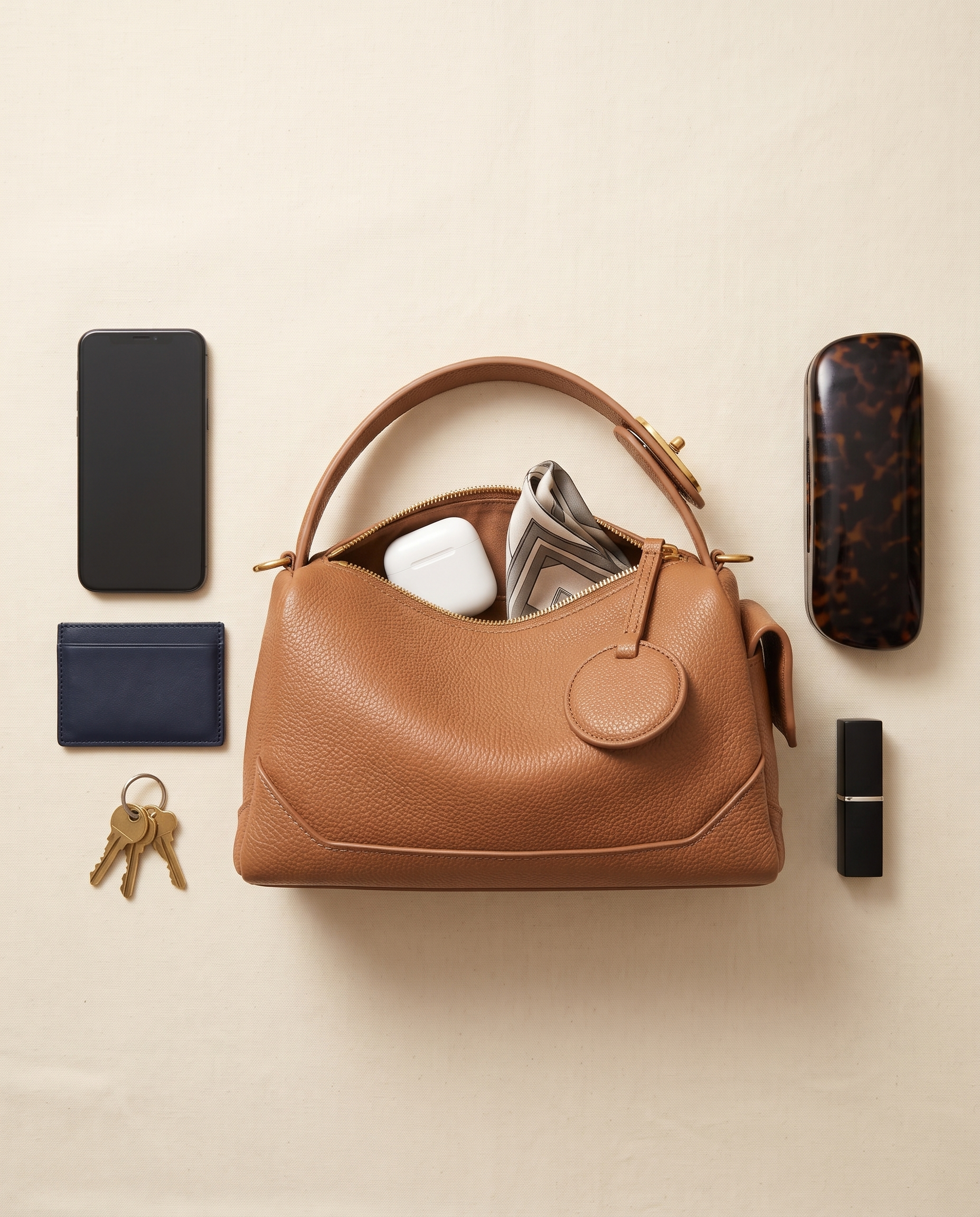 Sac LISA camel, ce que le sac peut contenir
