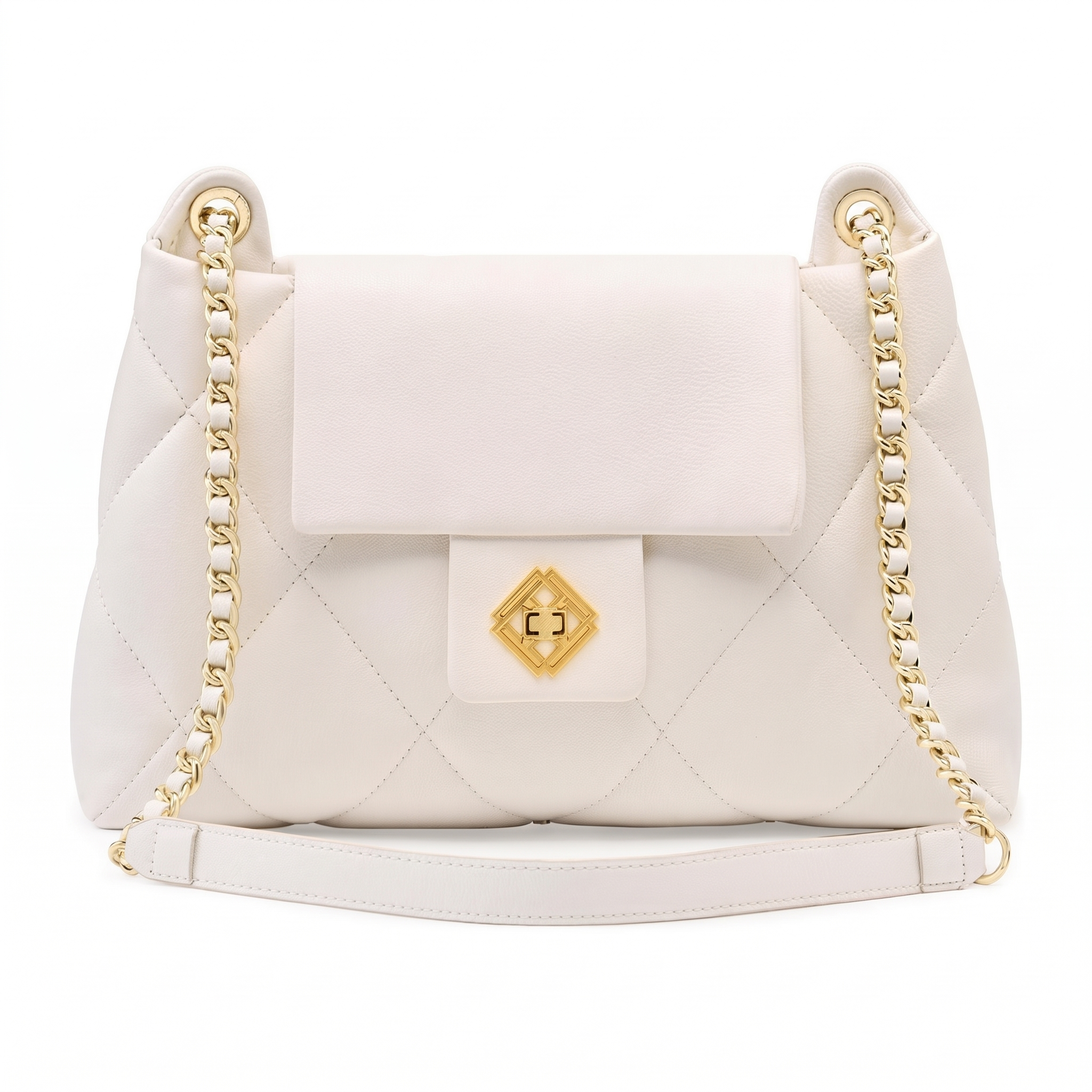 Sac LIVIA beige, vue de face