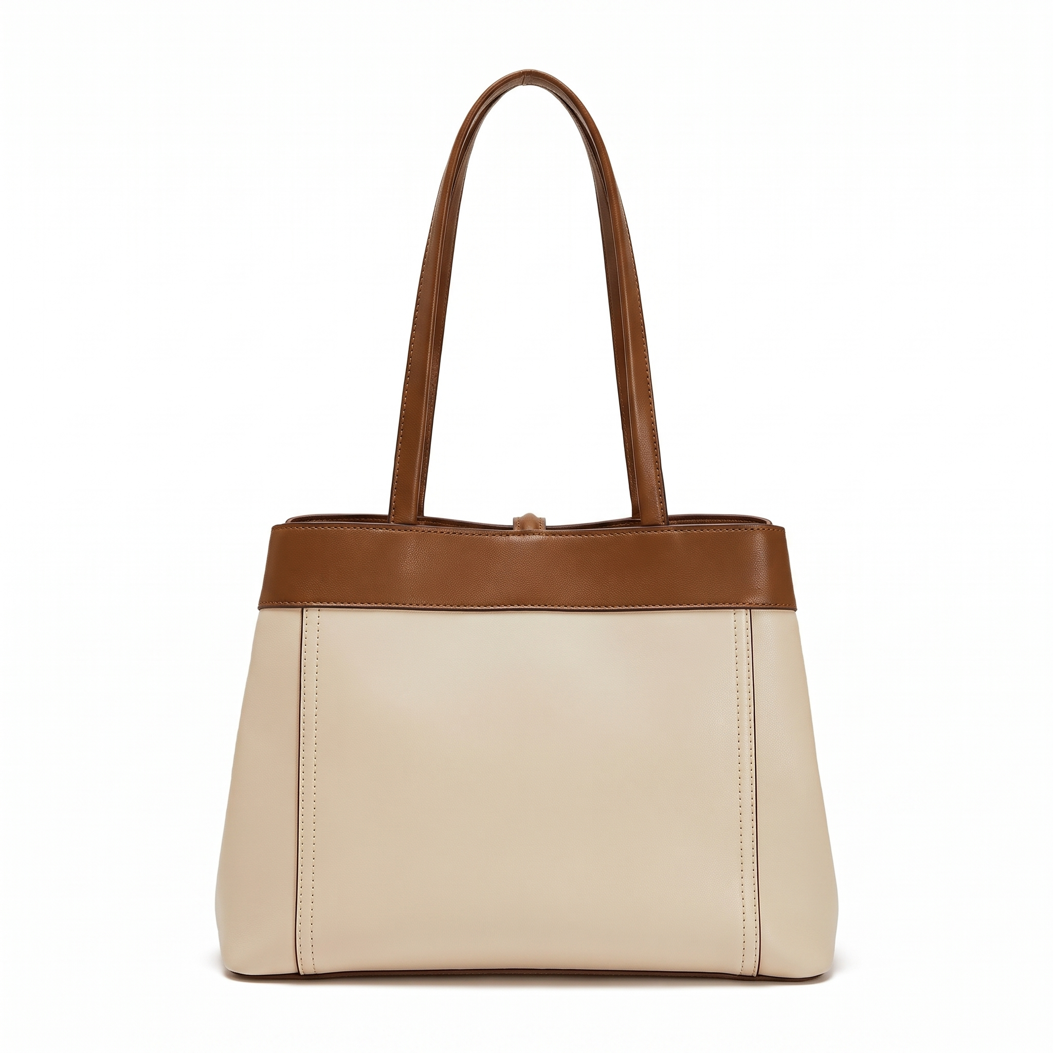 Sac LOU blanc marron, vue de dos