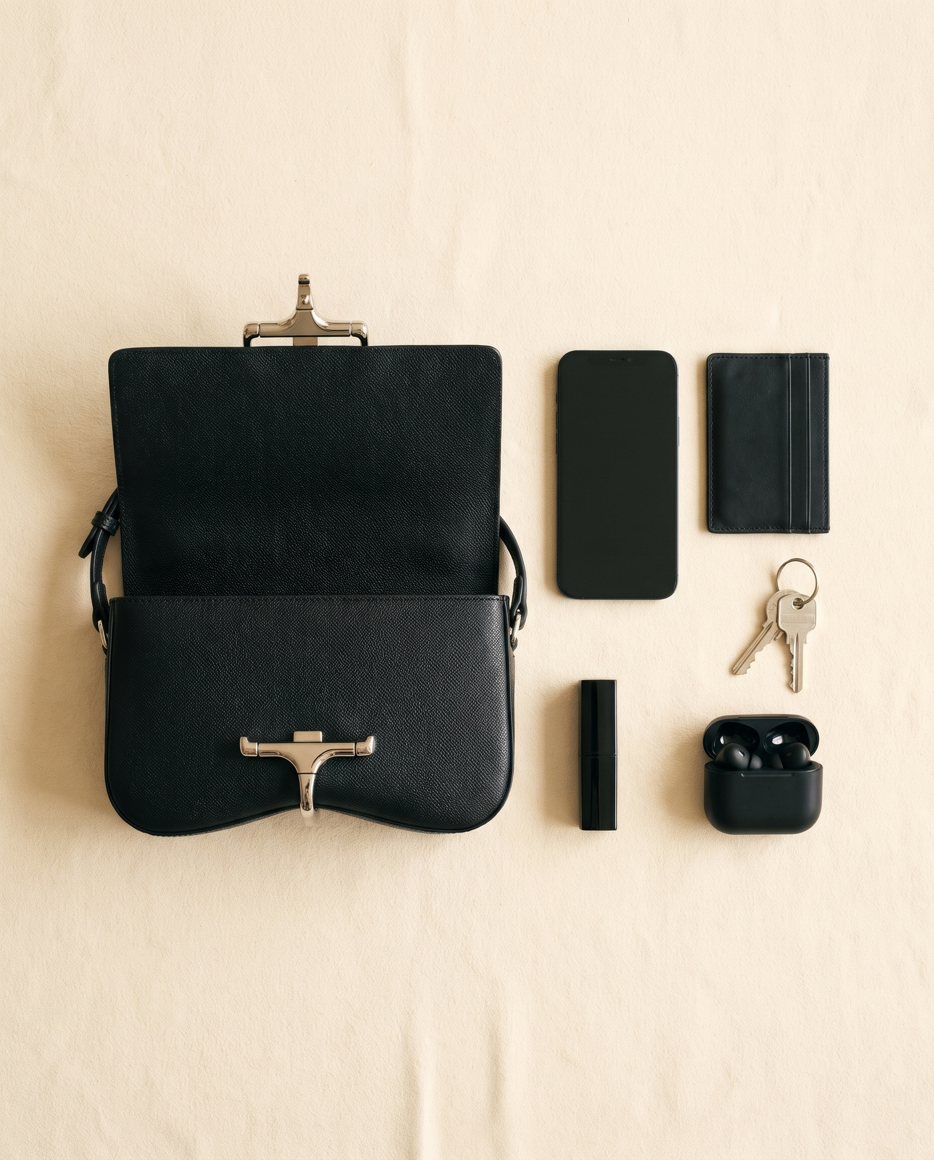 Sac LUMIA noir, ce que le sac peut contenir