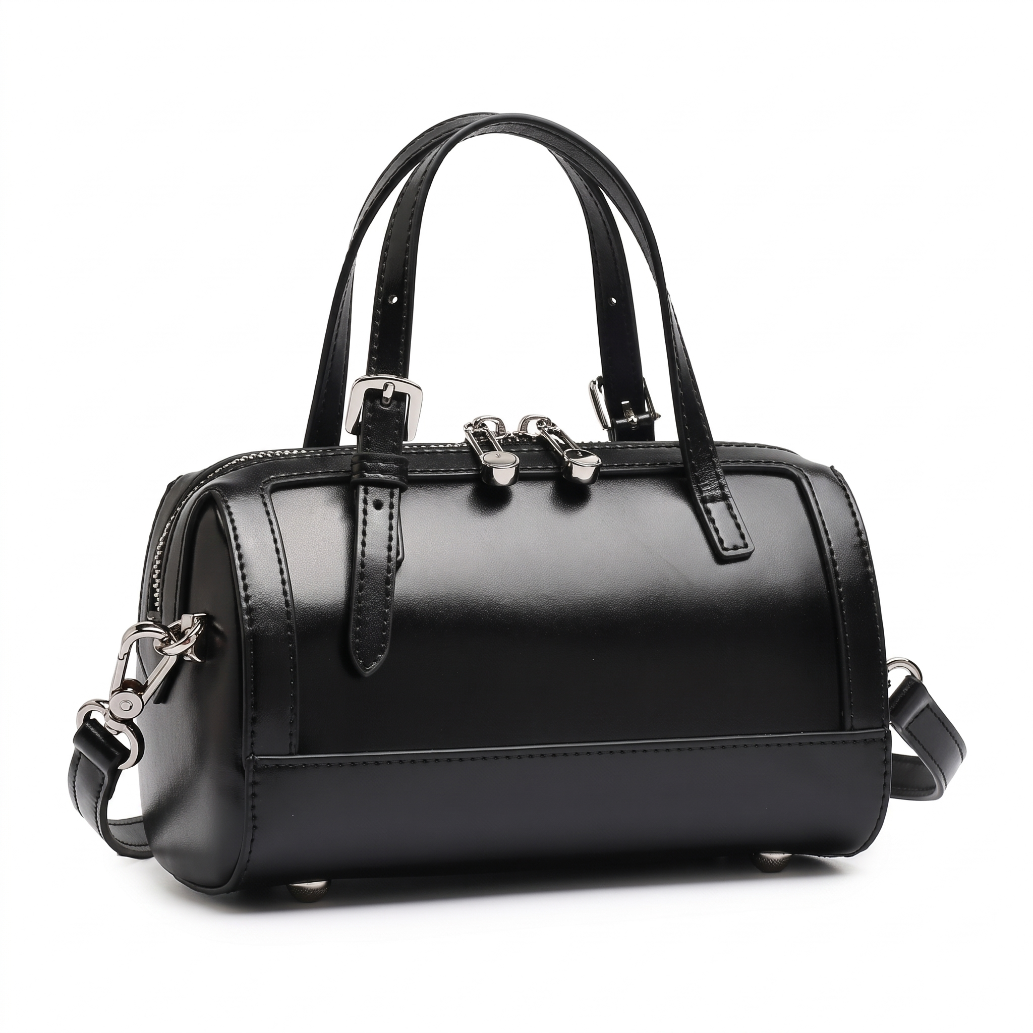 Sac MARGAUX noir, vue de trois-quarts