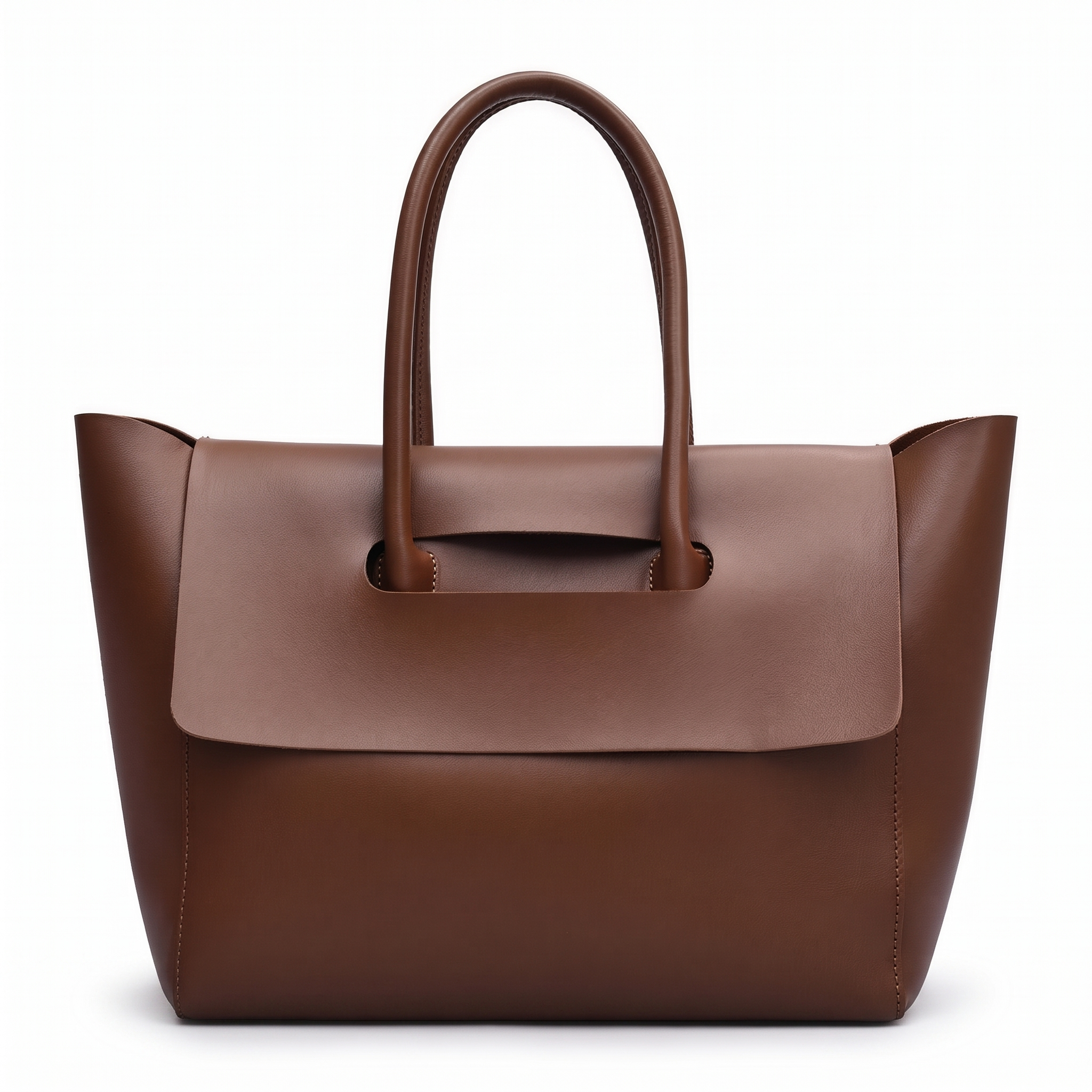Sac ROMANE marron, vue de face