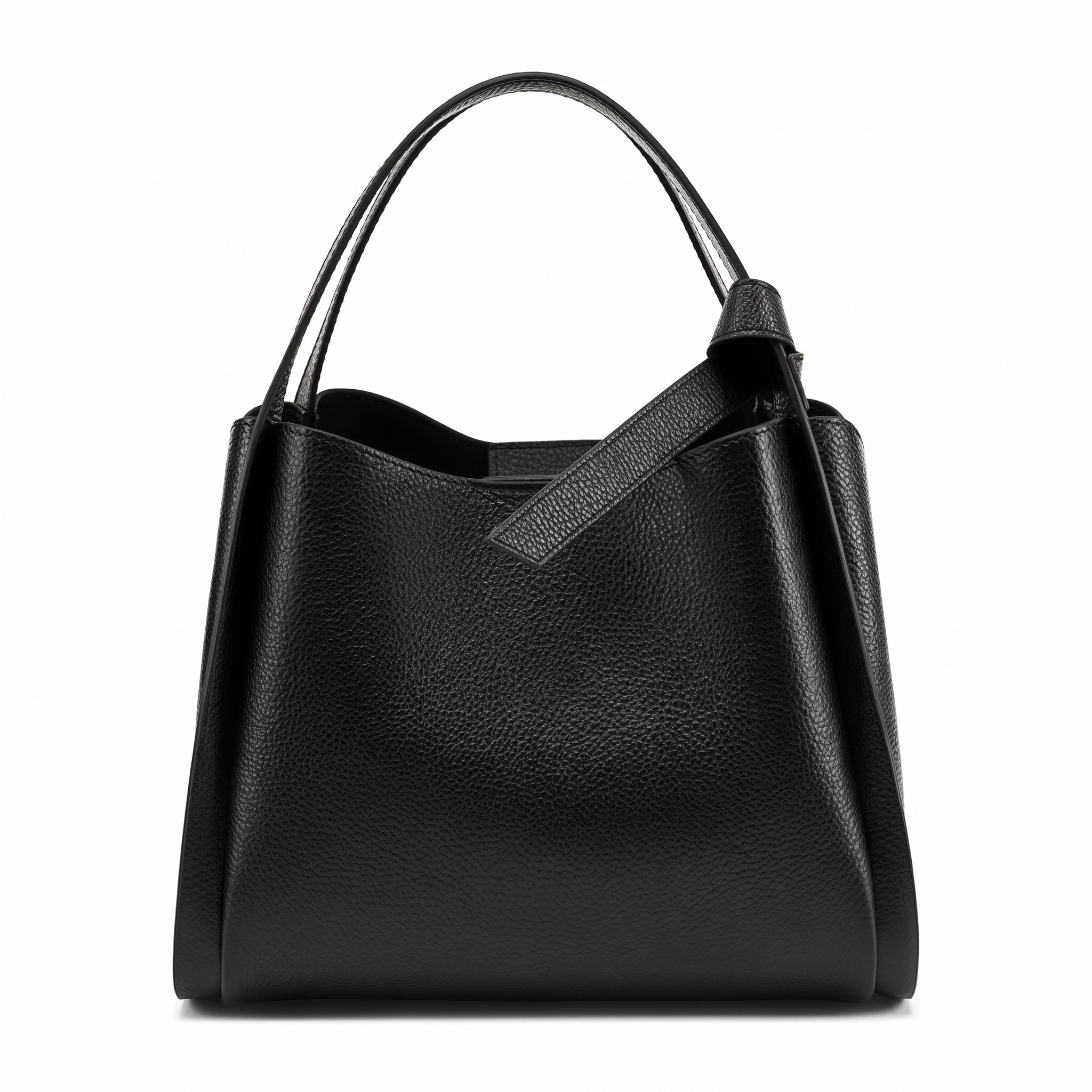 Sac SIMEON noir, vue de face