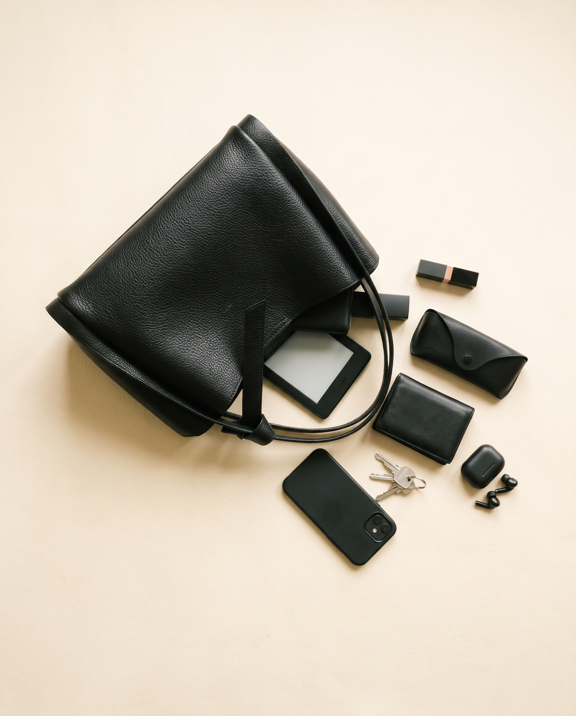 Sac SIMEON noir, ce que le sac peut contenir