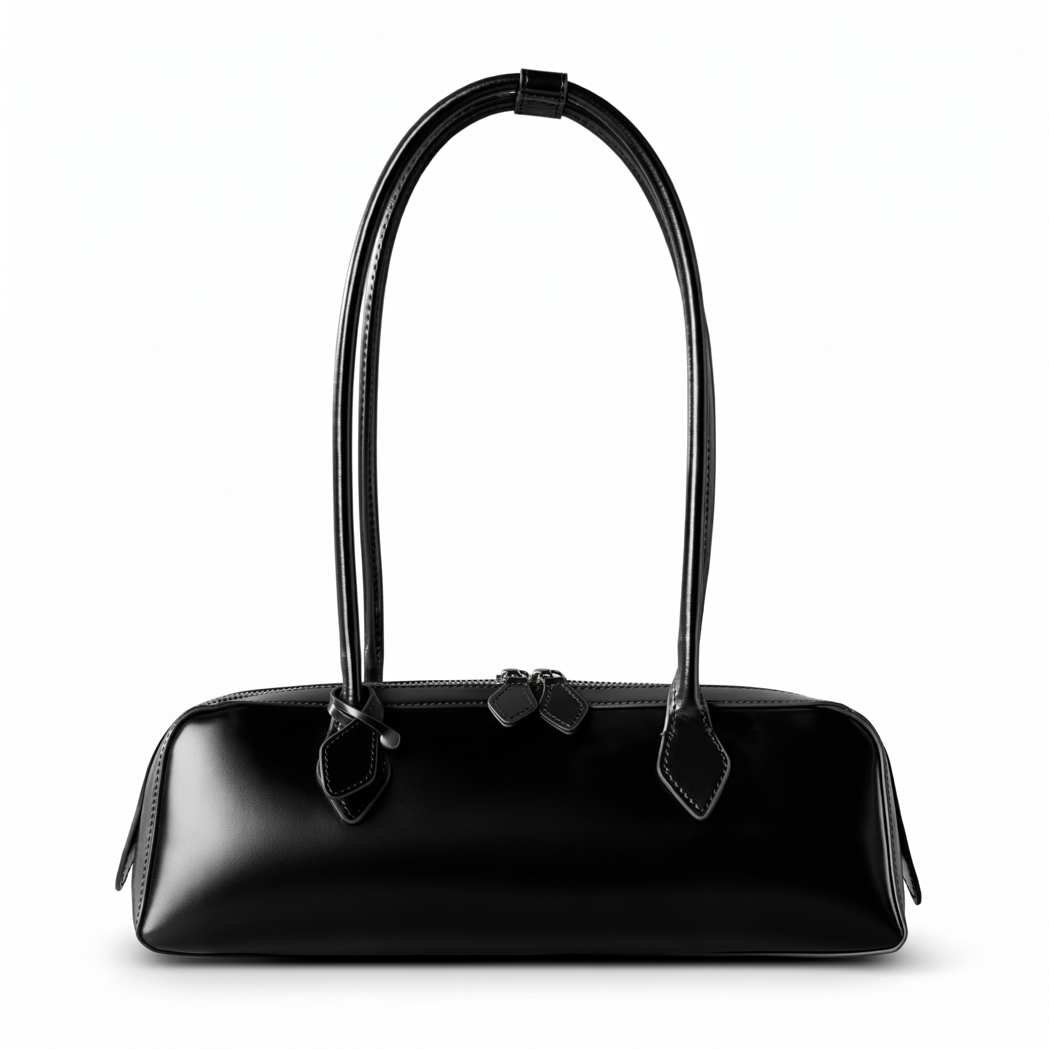 Sac ZOE noir, vue de face