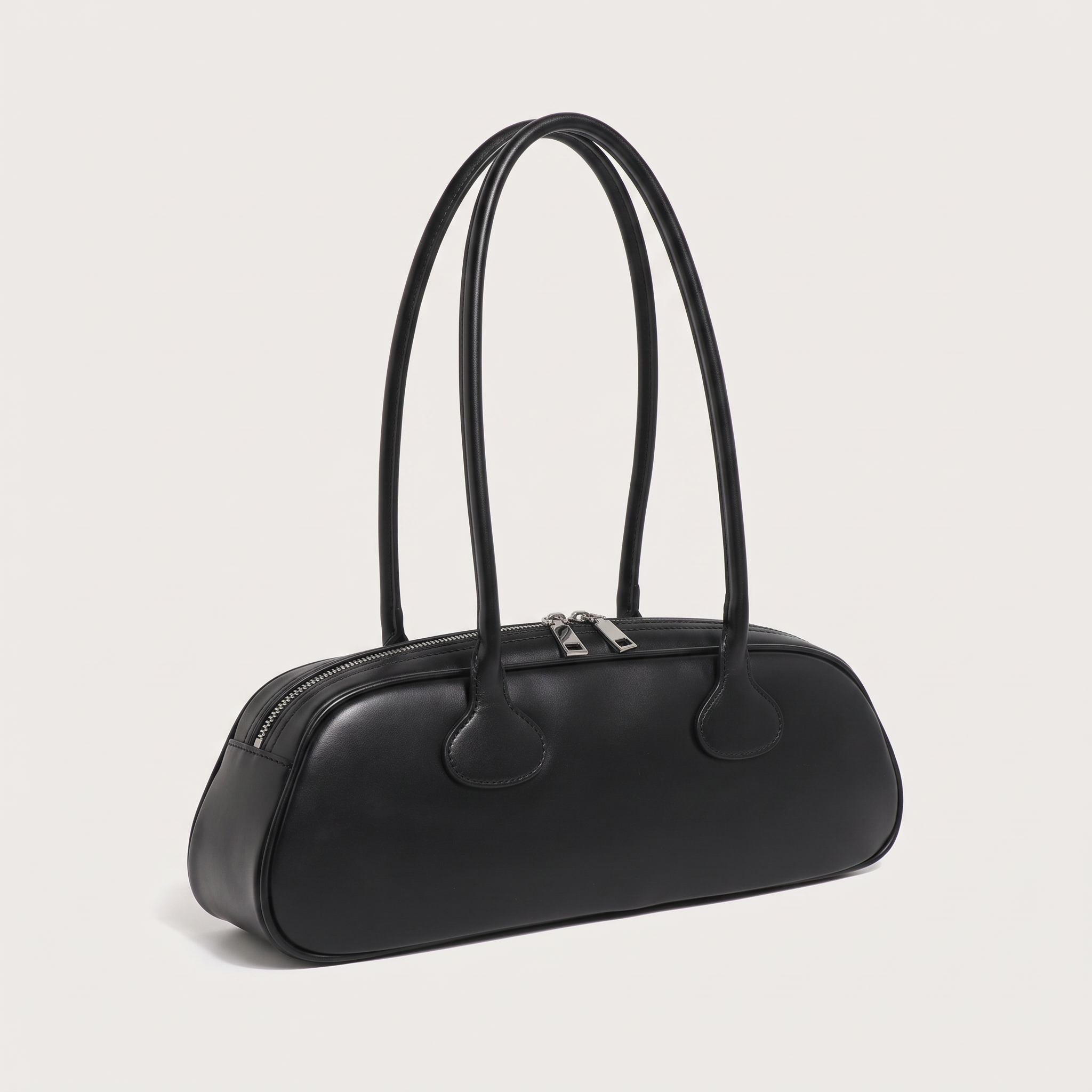 Sac GRETA noir, vue de trois-quarts