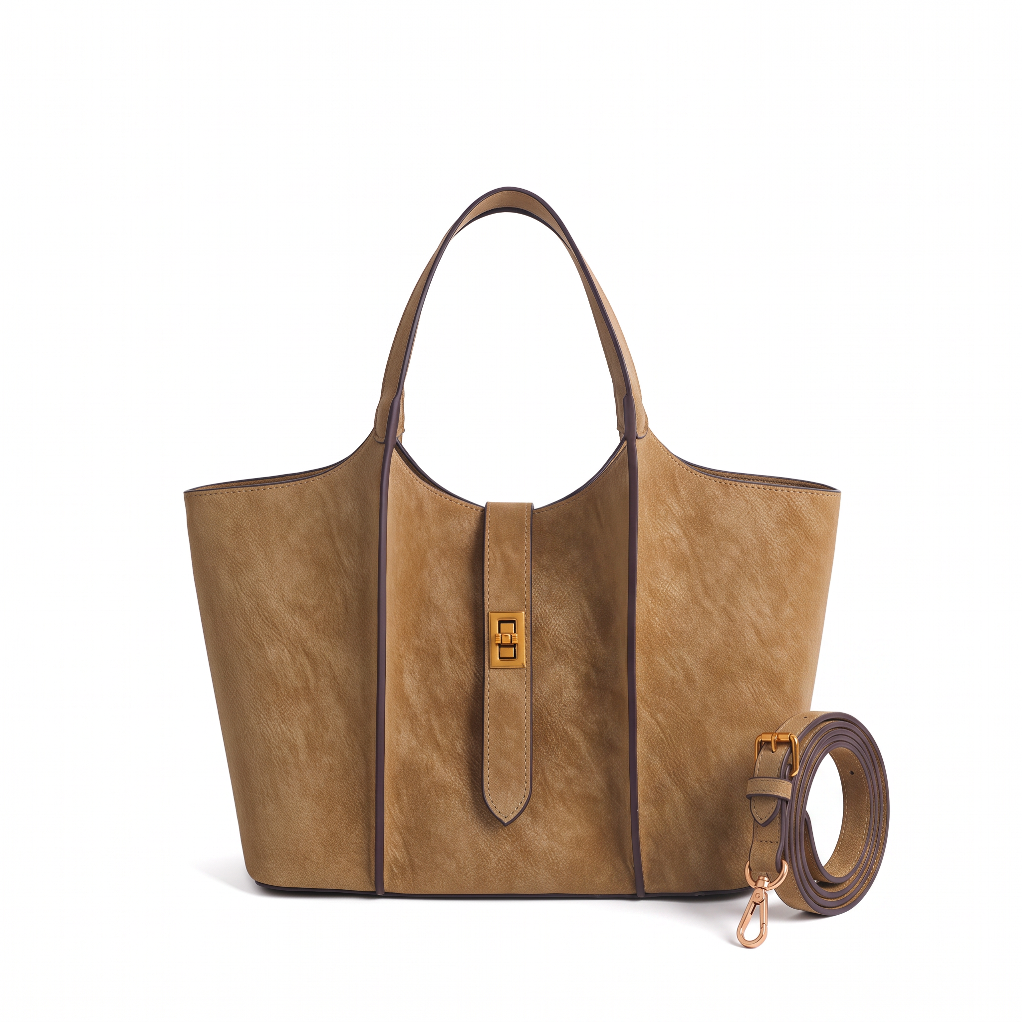 Sac GRACE camel, vue de face
