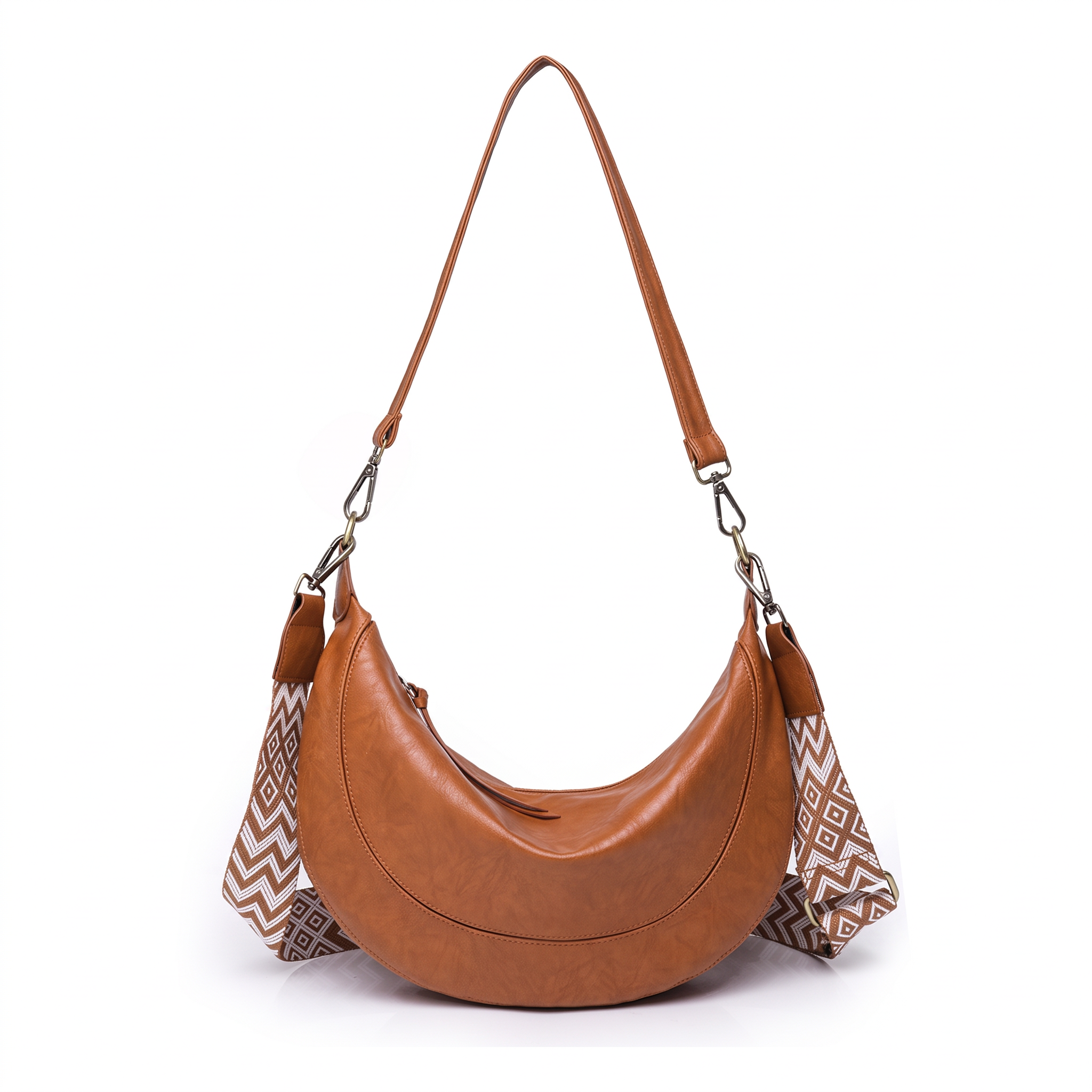Sac LUNA camel, vue de face