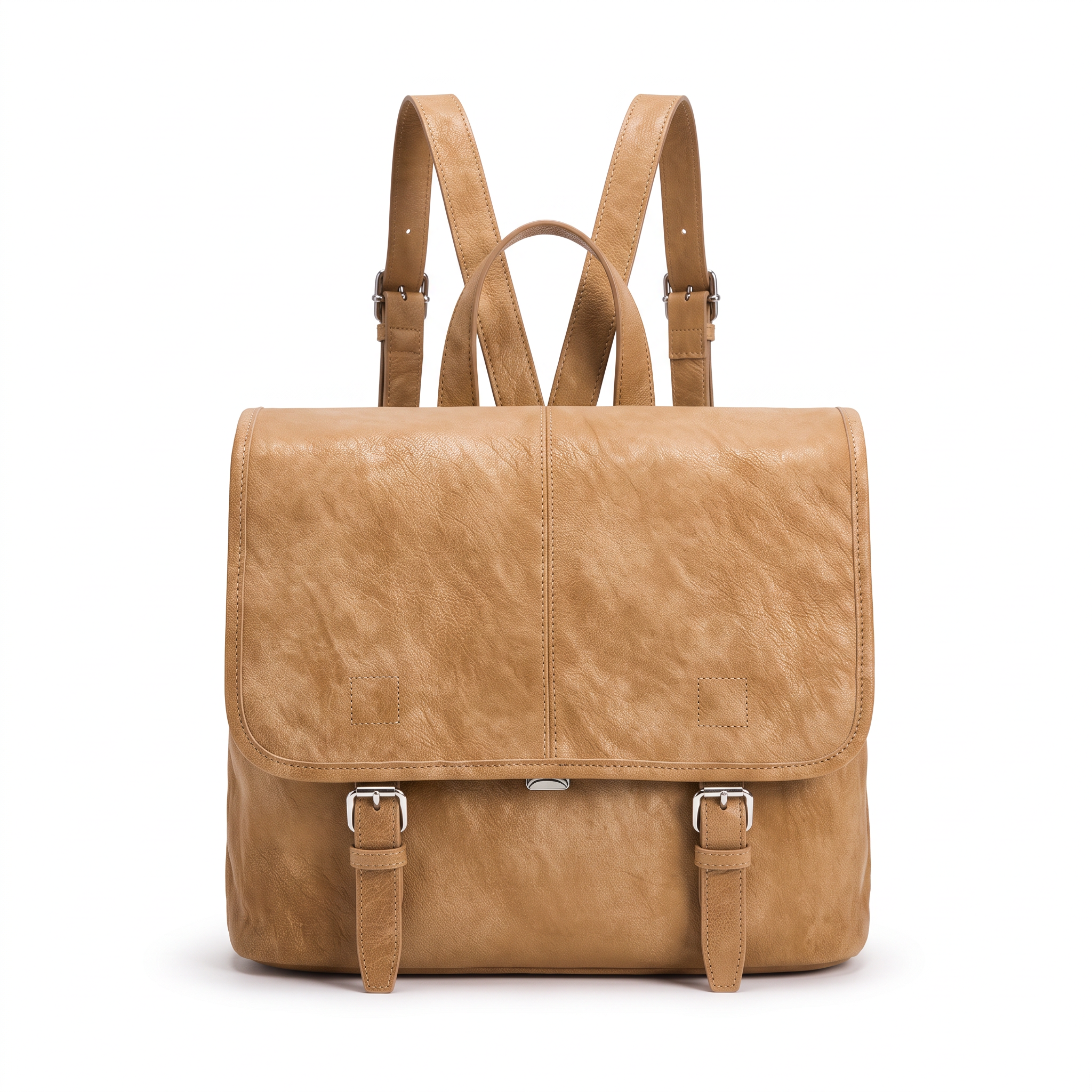 Sac à dos FREYA camel, vue de face