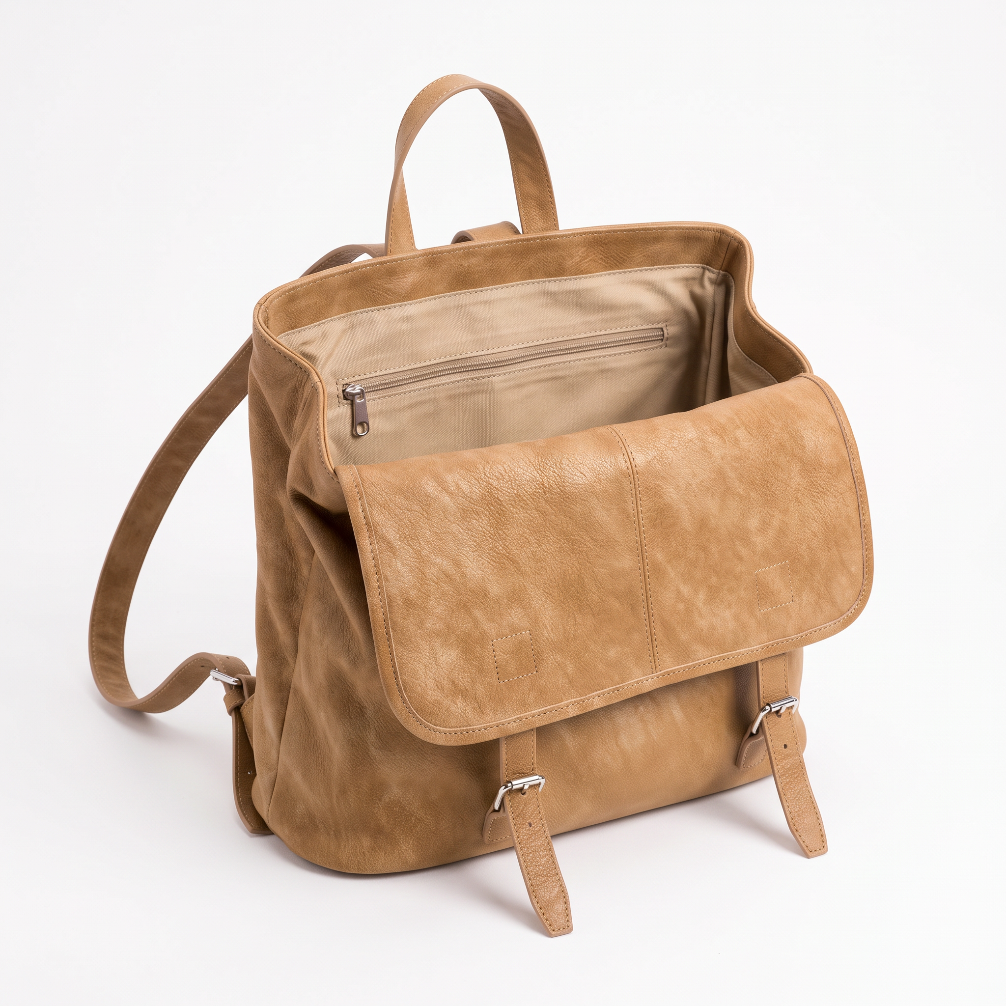 Sac à dos FREYA camel, intérieur