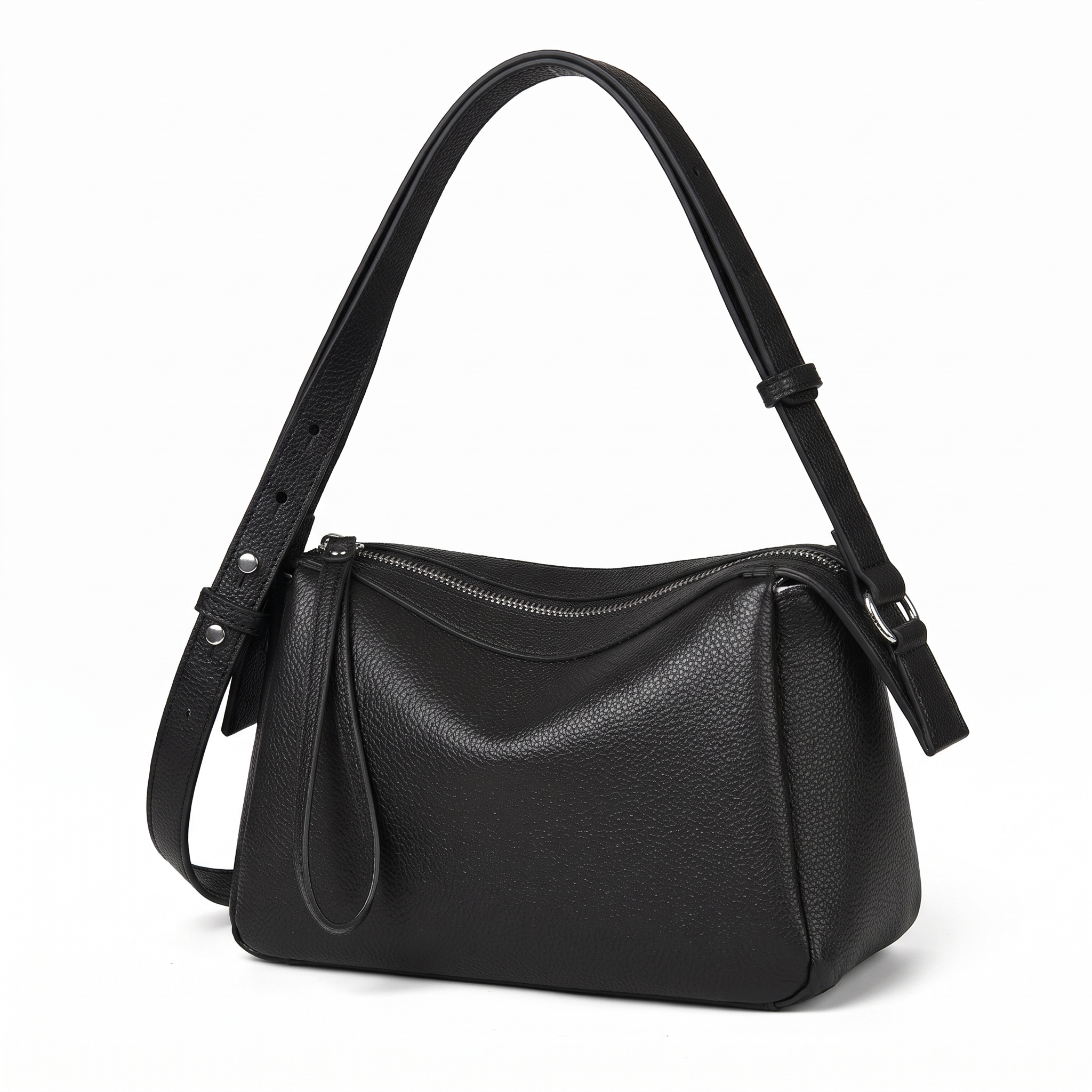 Sac NAOMI noir, vue de trois-quarts