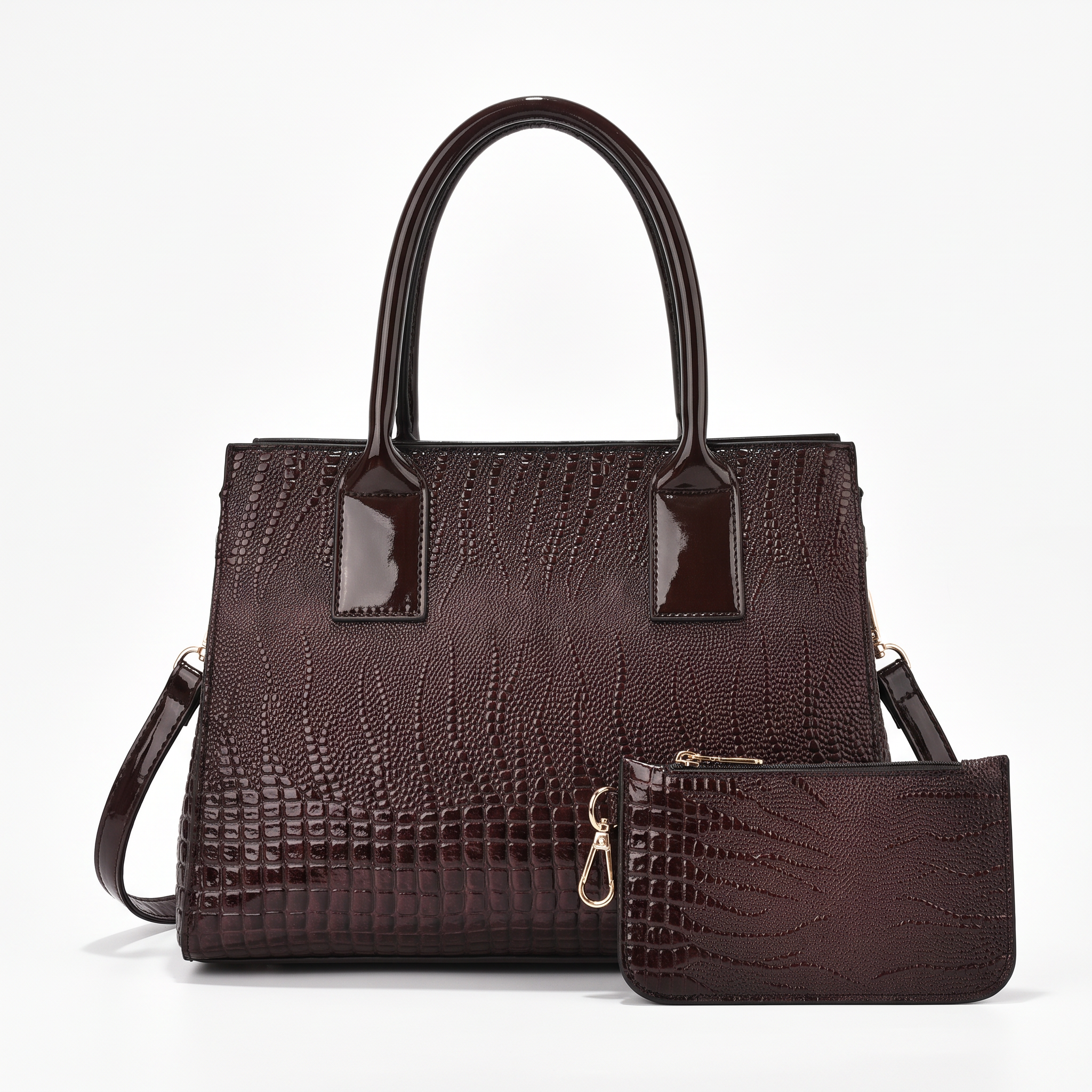 Sac AUDREY marron foncé, vue de dos