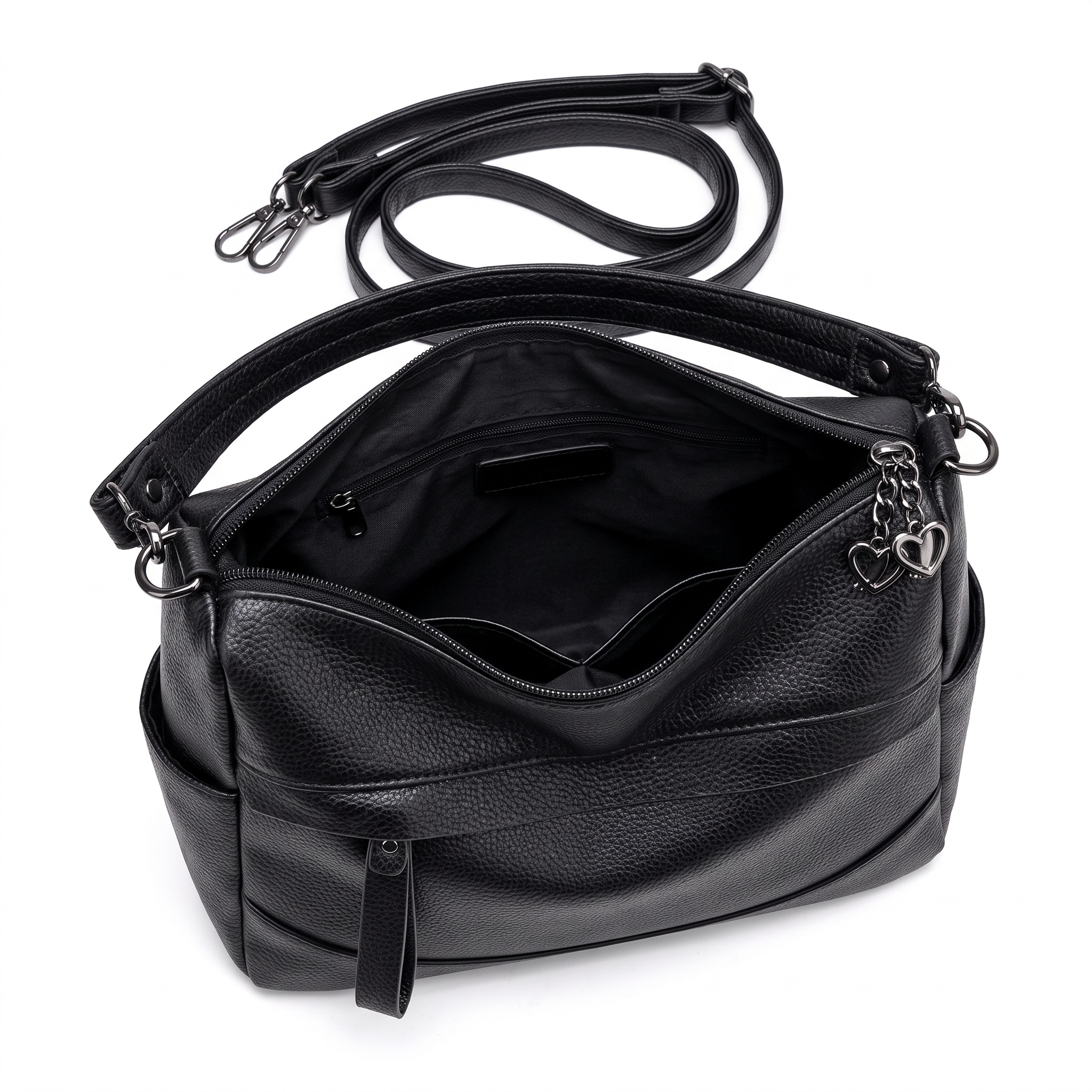Sac EMMA noir, intérieur