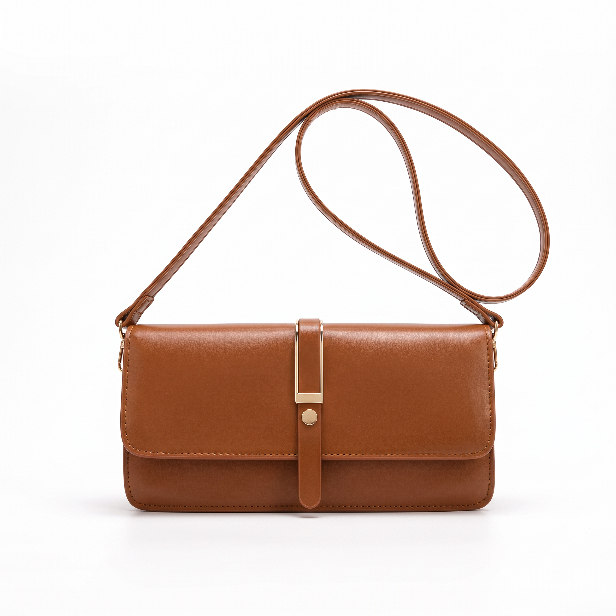 Sac ELLA marron clair, vue de face