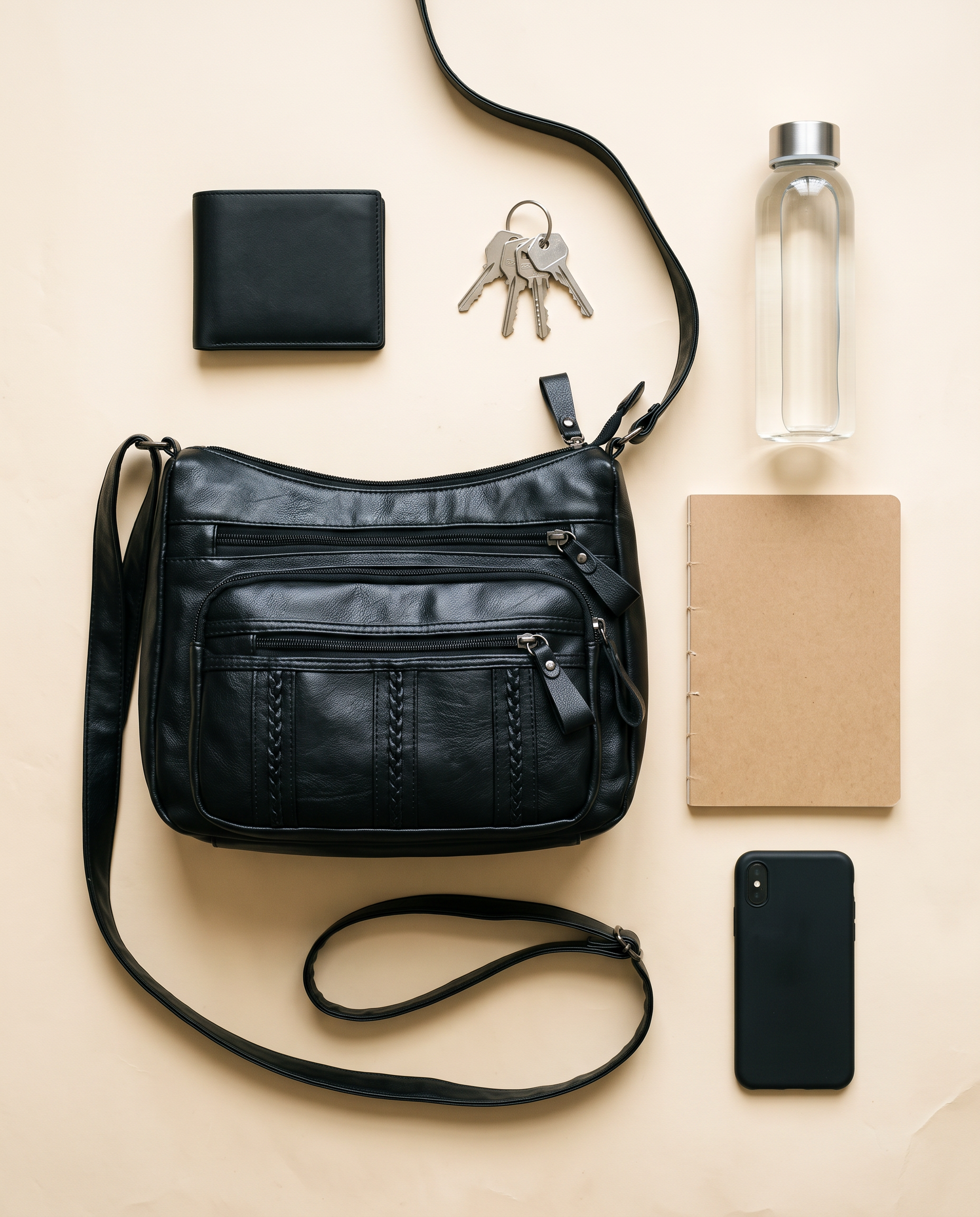 Sac NOVA noir, ce que le sac peut contenir