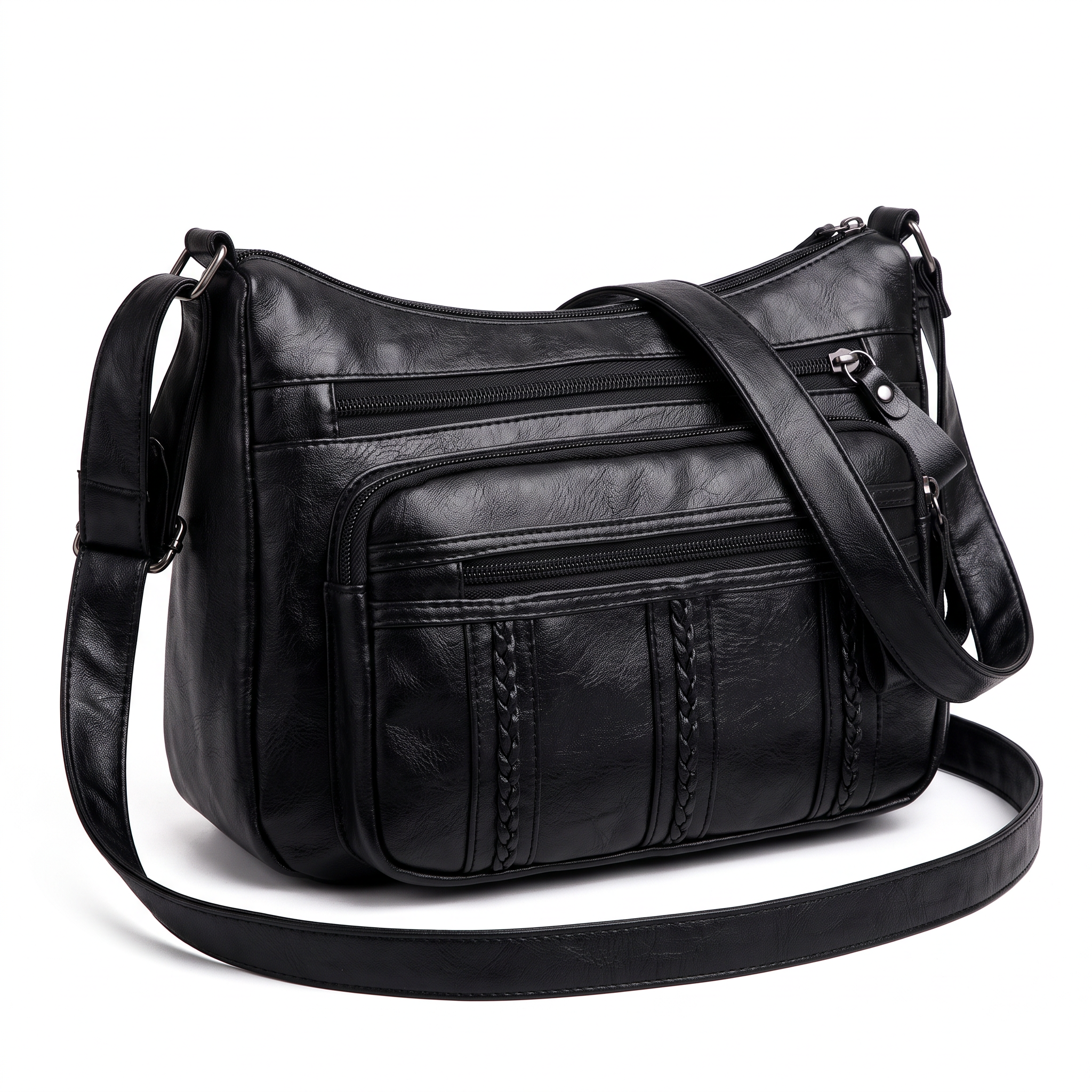 Sac NOVA noir, vue de trois-quarts