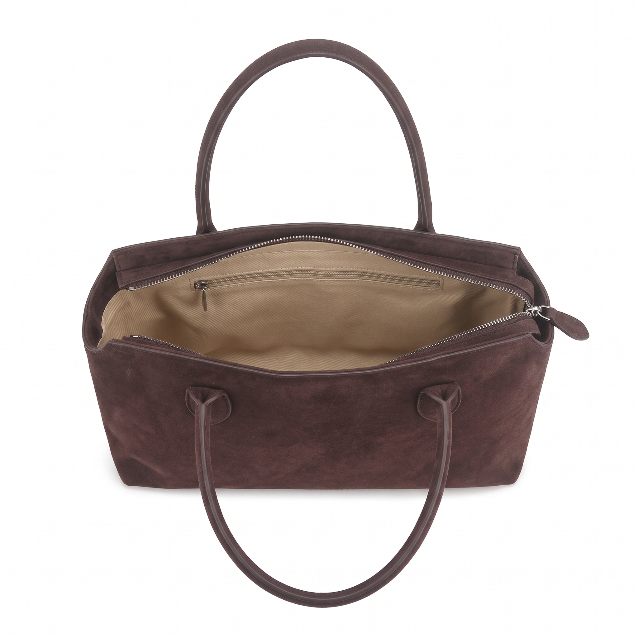 Sac AVA marron foncé, intérieur