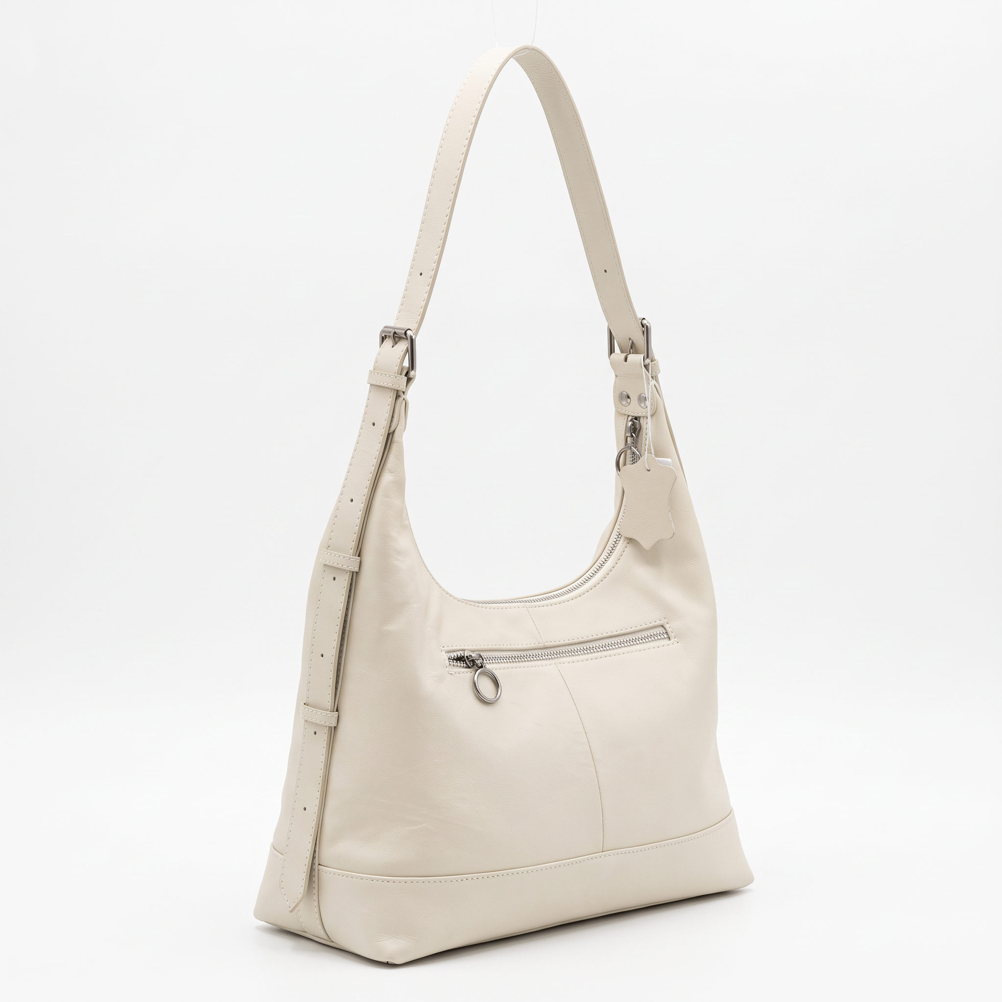 Sac AMELIA blanc, vue de trois-quarts