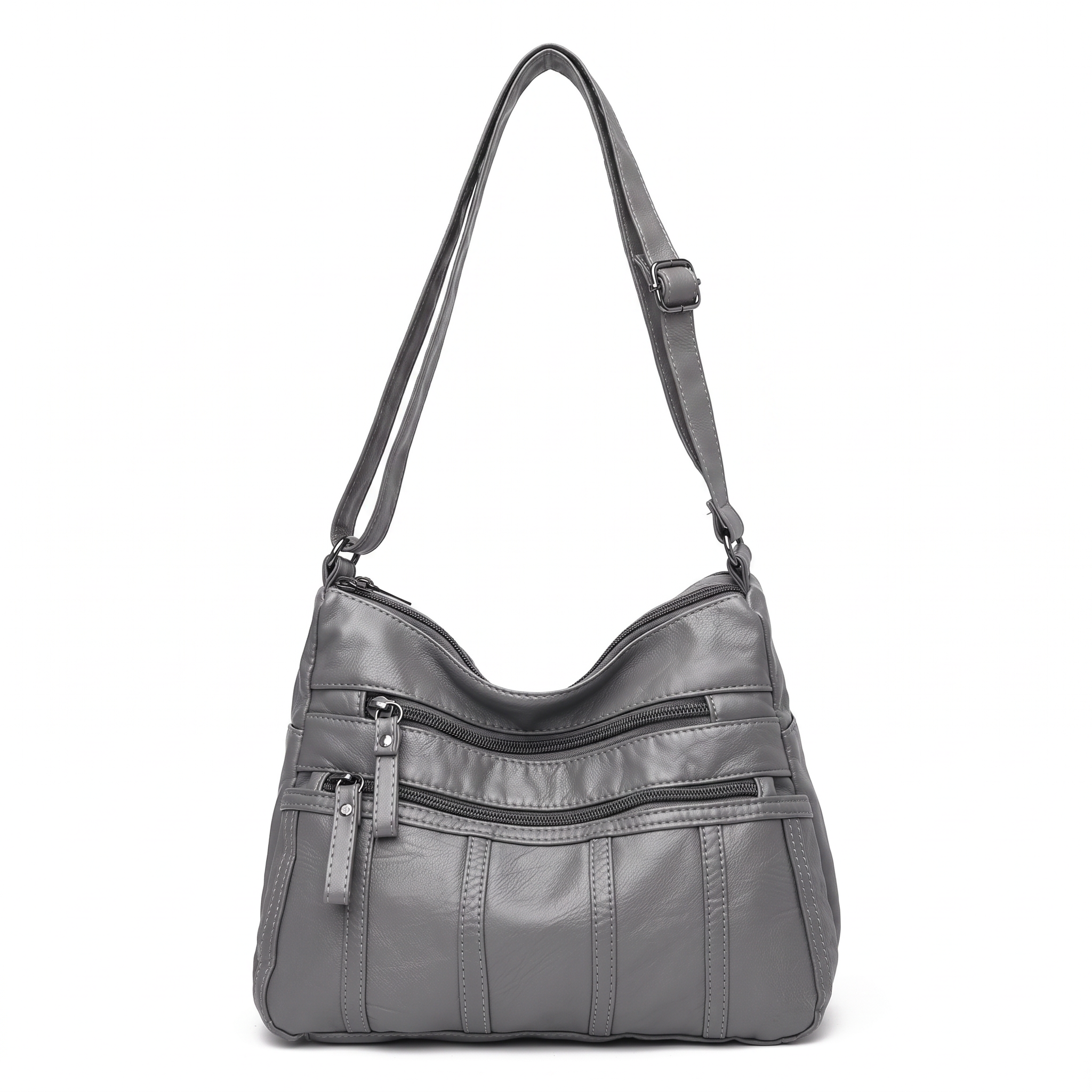 Sac TESSA gris, vue de face