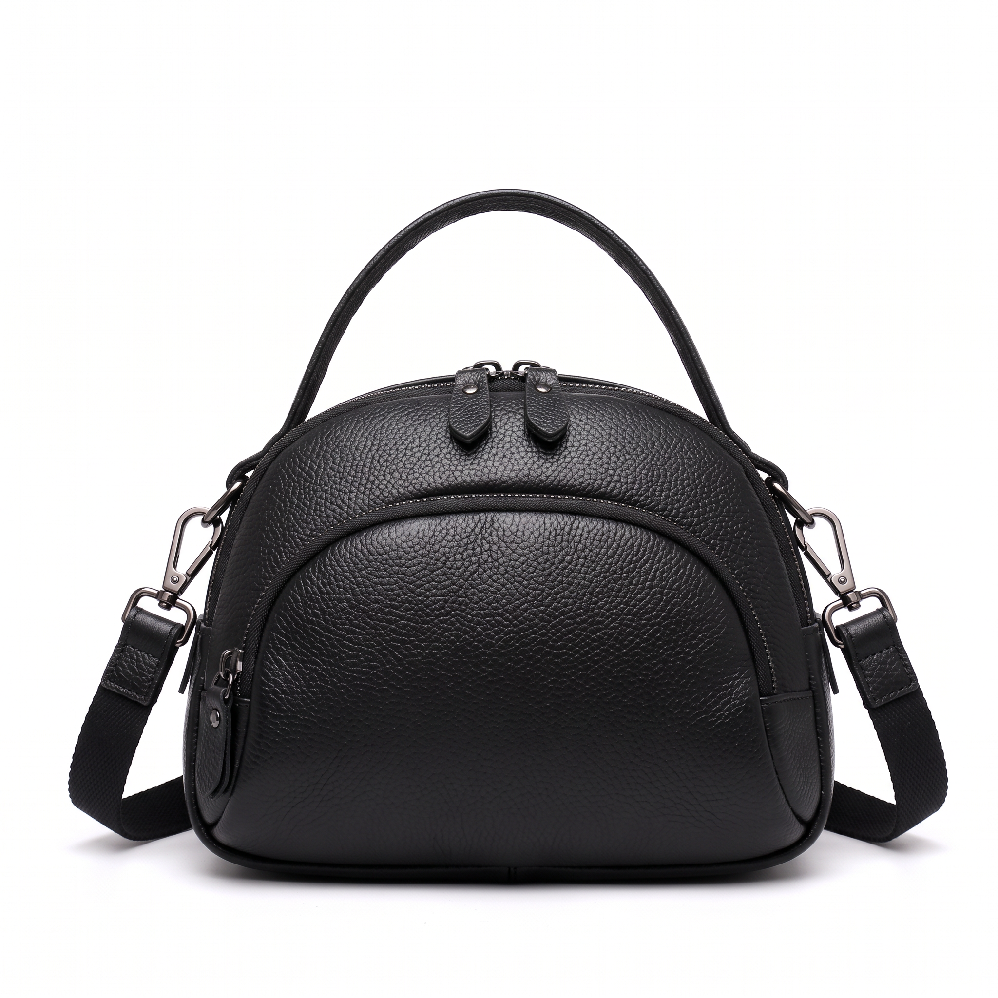 Sac CLEO noir, vue de face