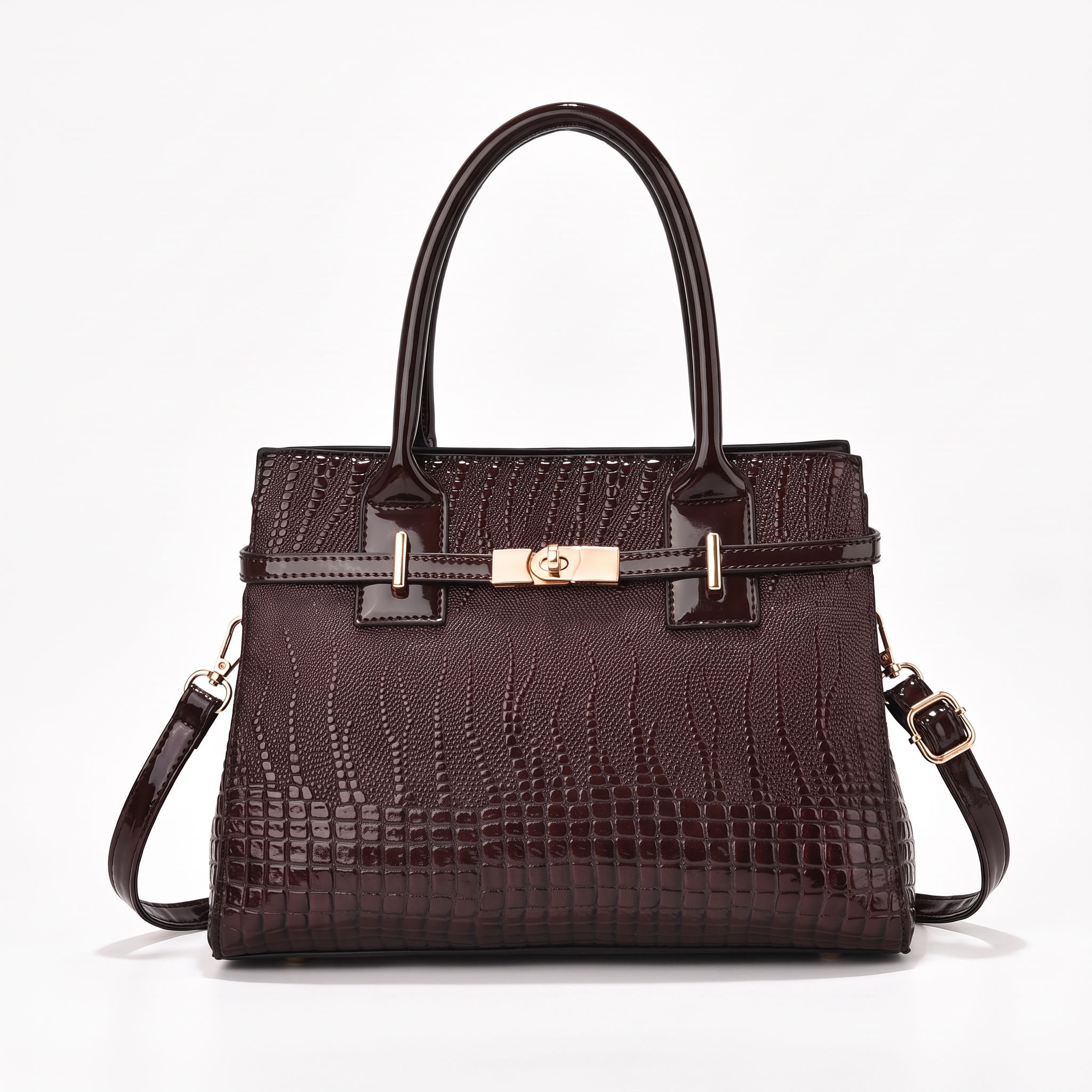 Sac AUDREY marron foncé, vue de face