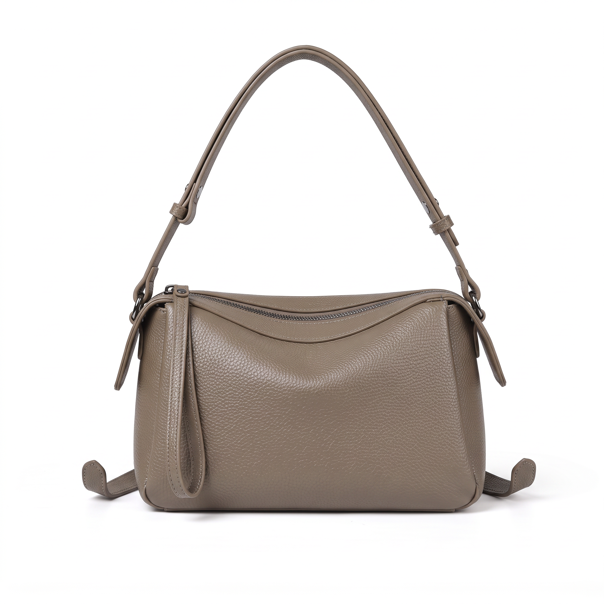 Sac NAOMI gris, vue de face