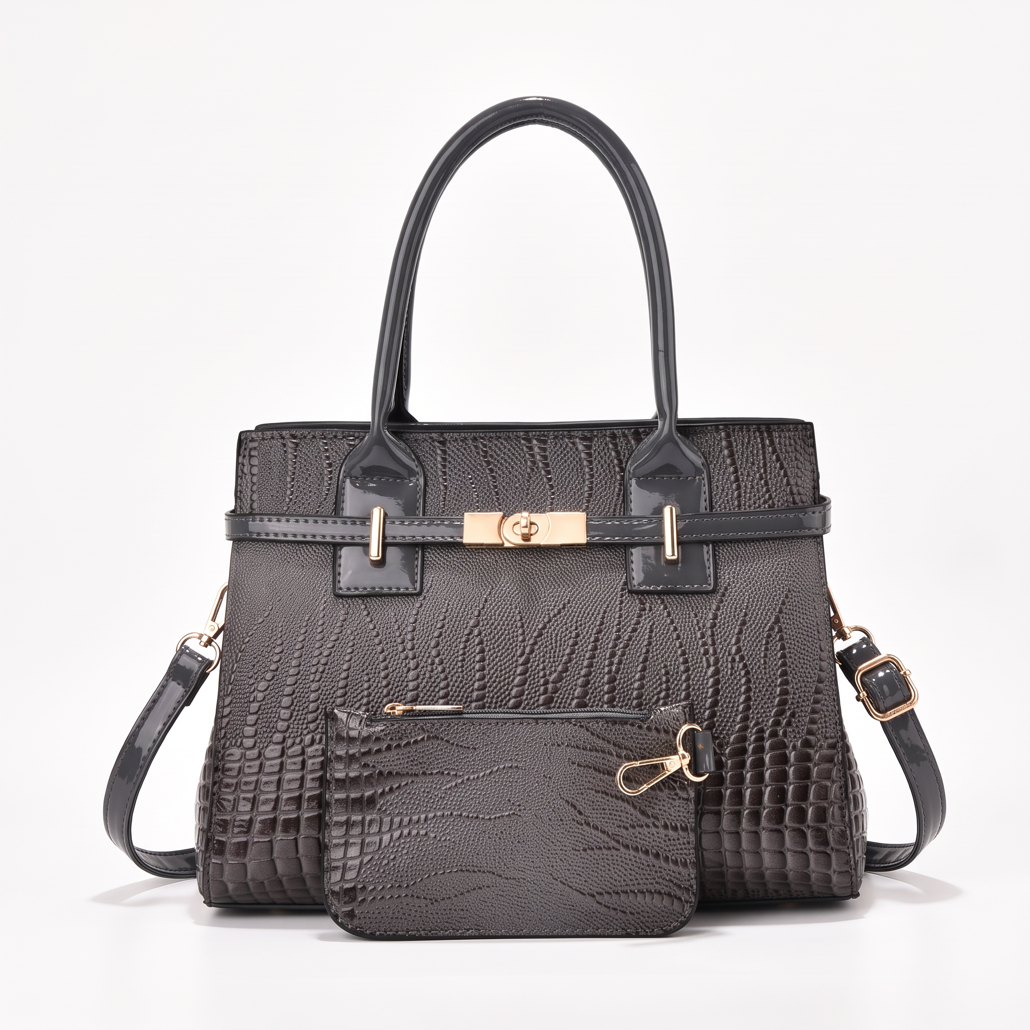 Sac AUDREY gris, vue de face