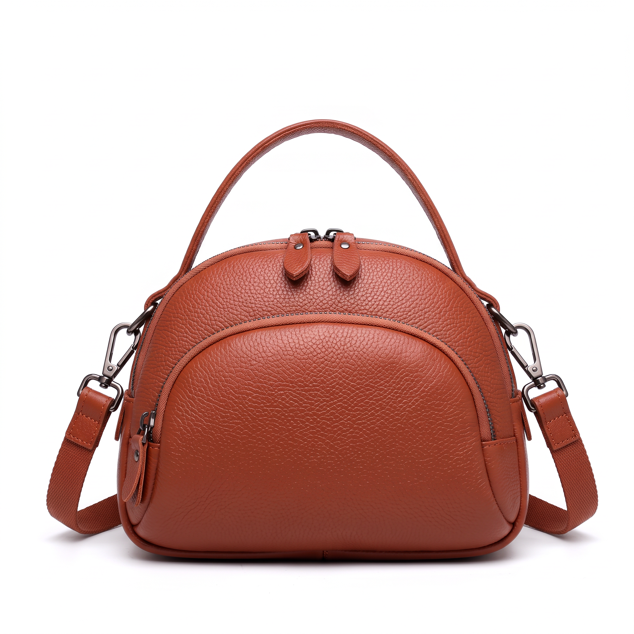 Sac CLEO terracotta, vue de face