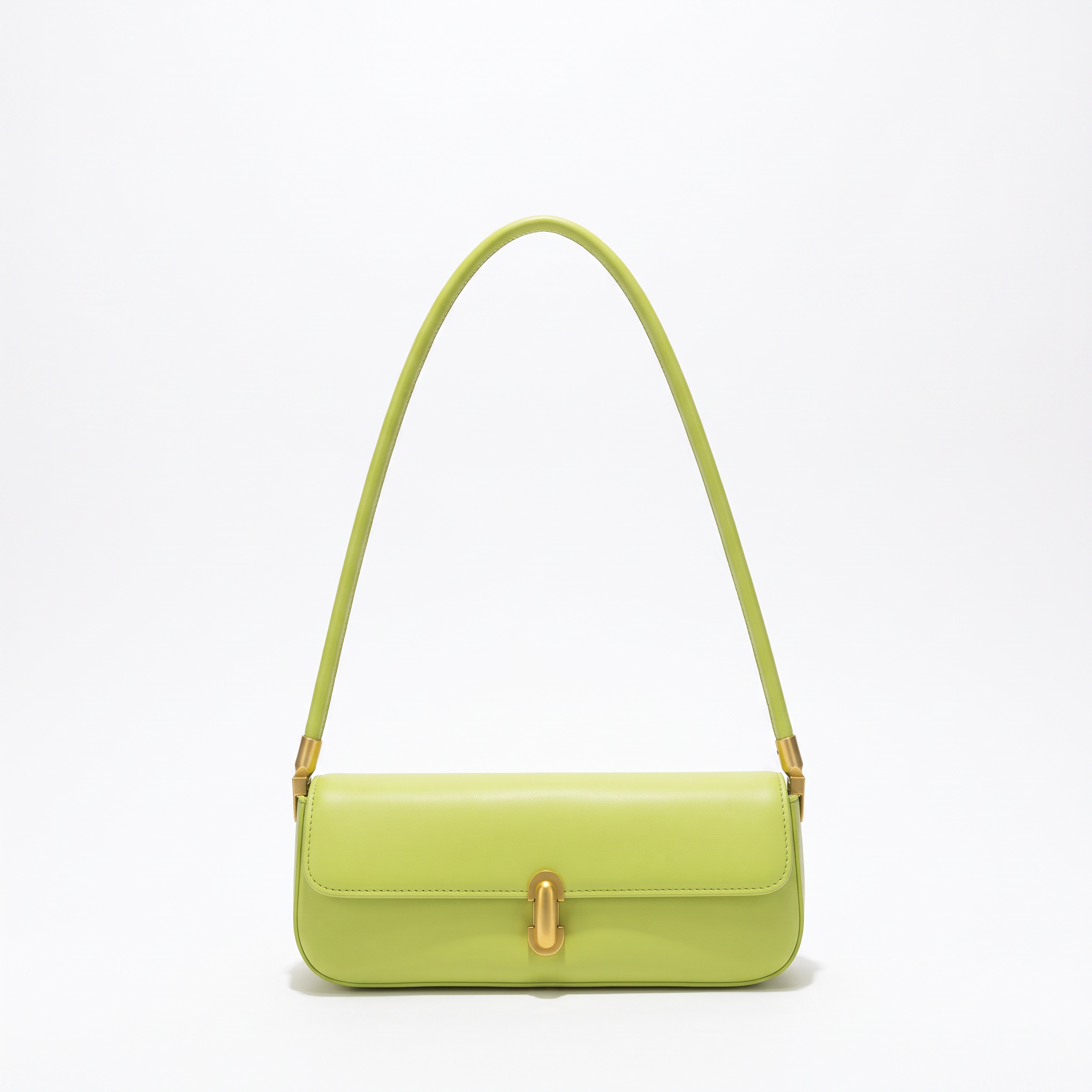 Sac ROMY vert anis, vue de face