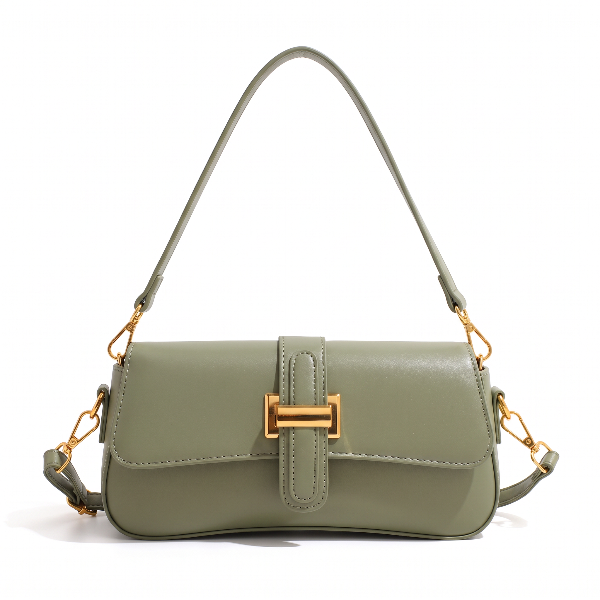 Sac HARLOW vert, vue de face