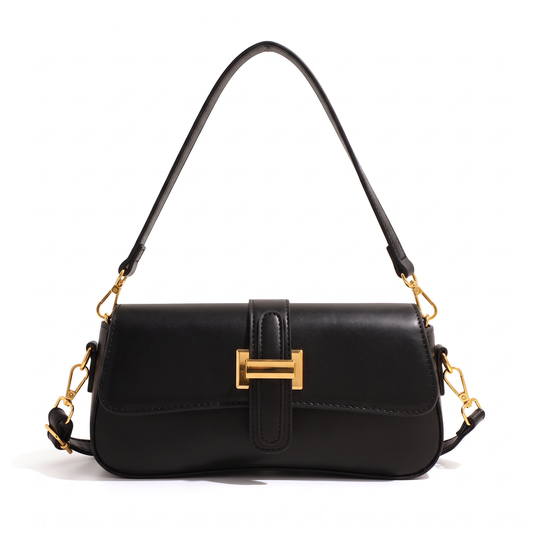 Sac HARLOW noir, vue de face