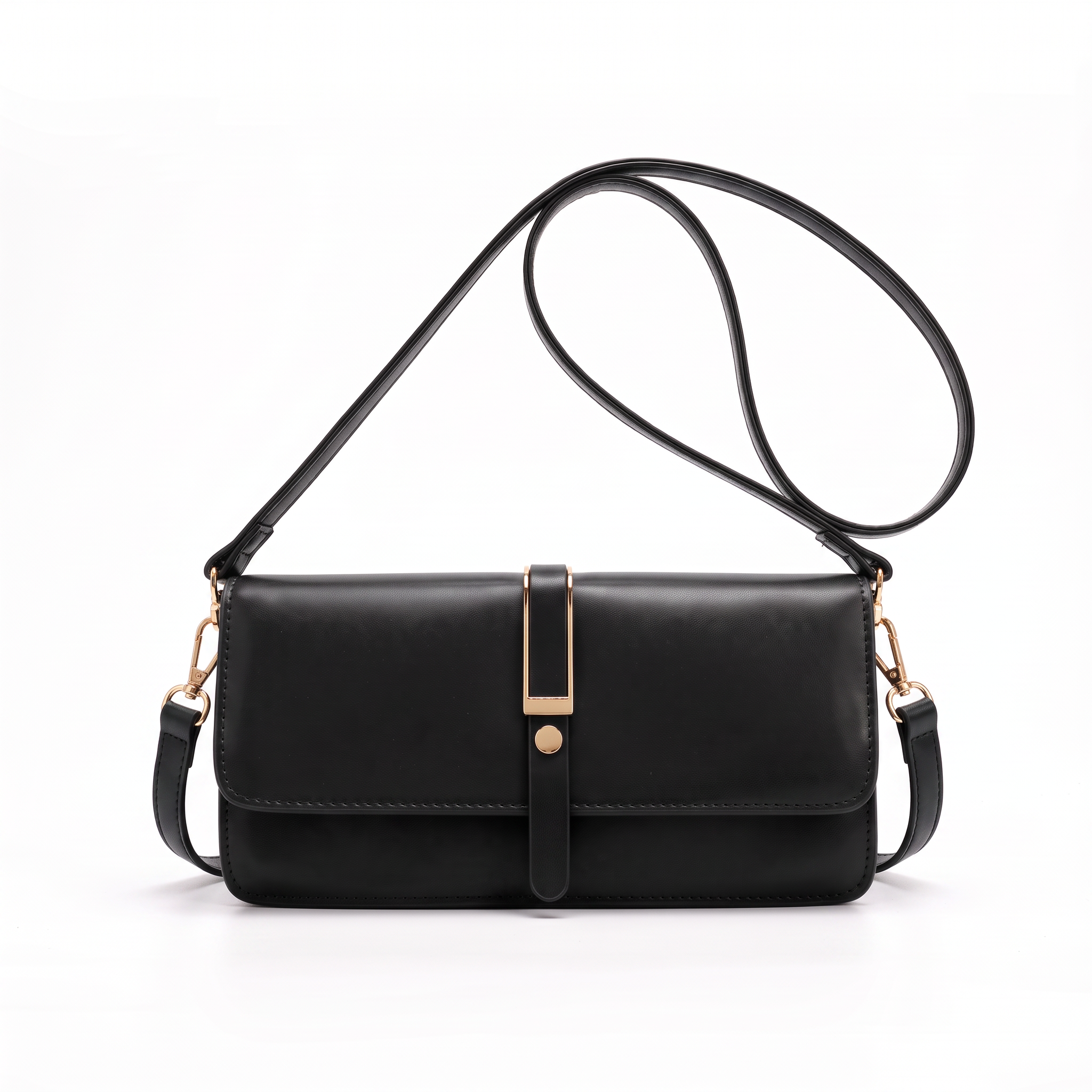 Sac ELLA noir, vue de face