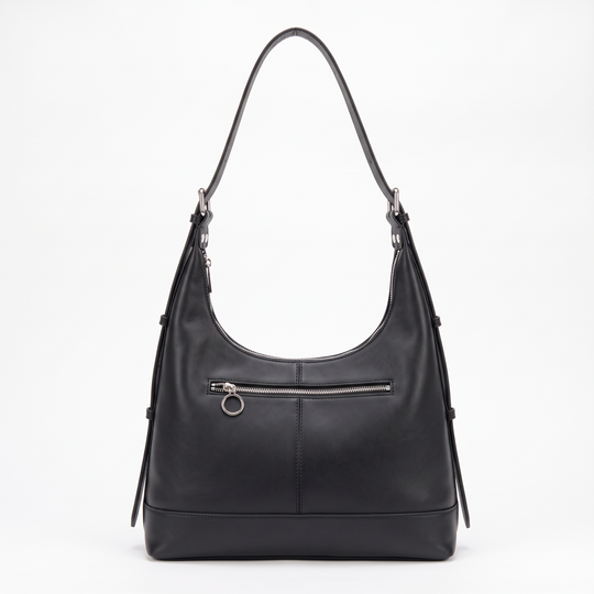 Sac AMELIA noir, vue de face
