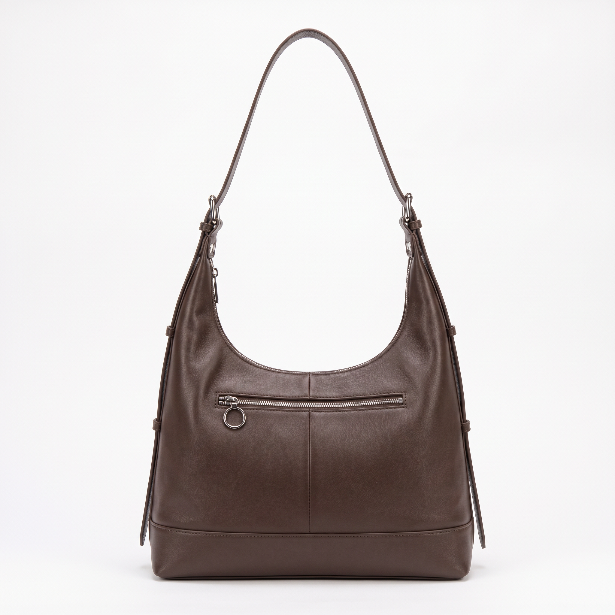 Sac AMELIA marron, vue de face