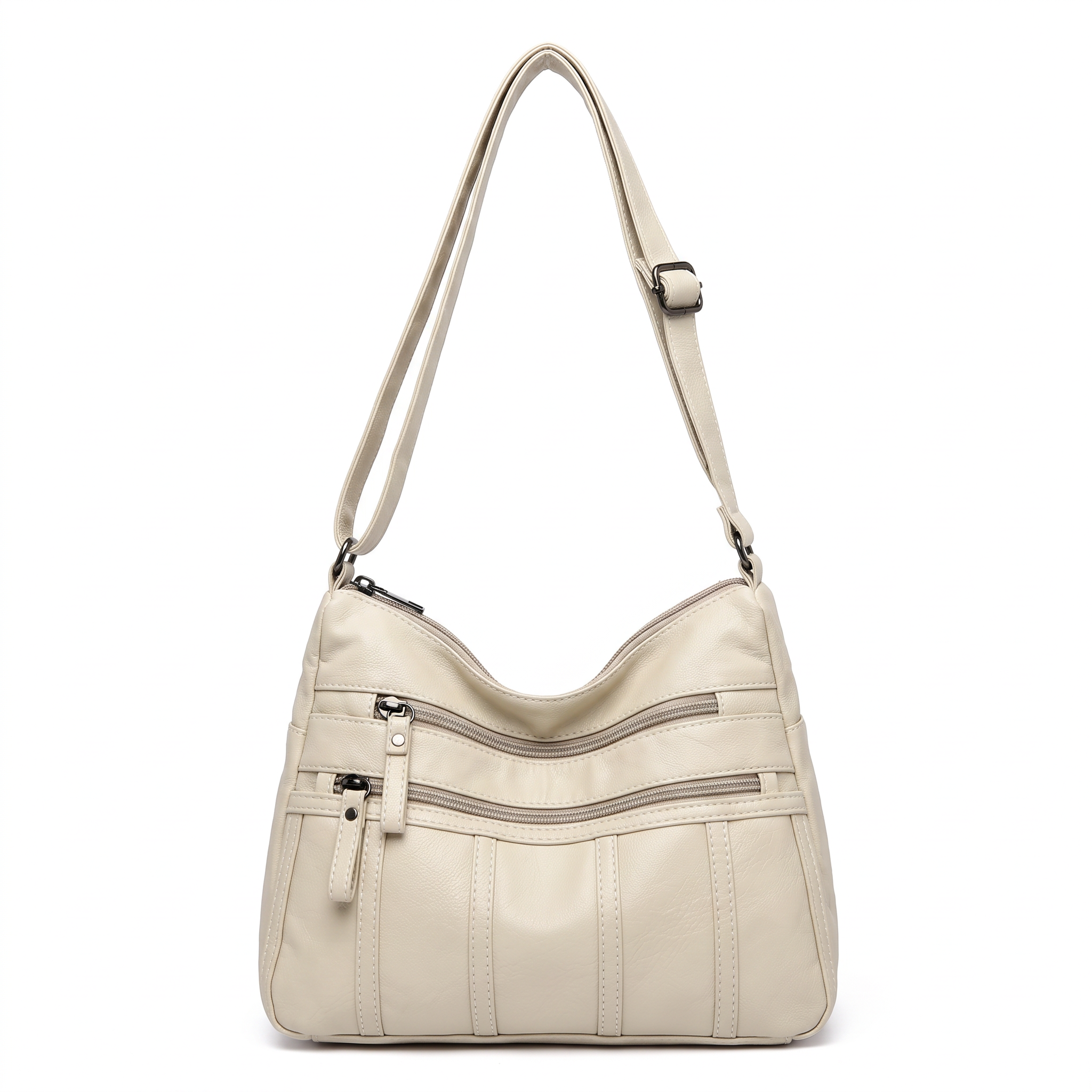 Sac TESSA beige, vue de face