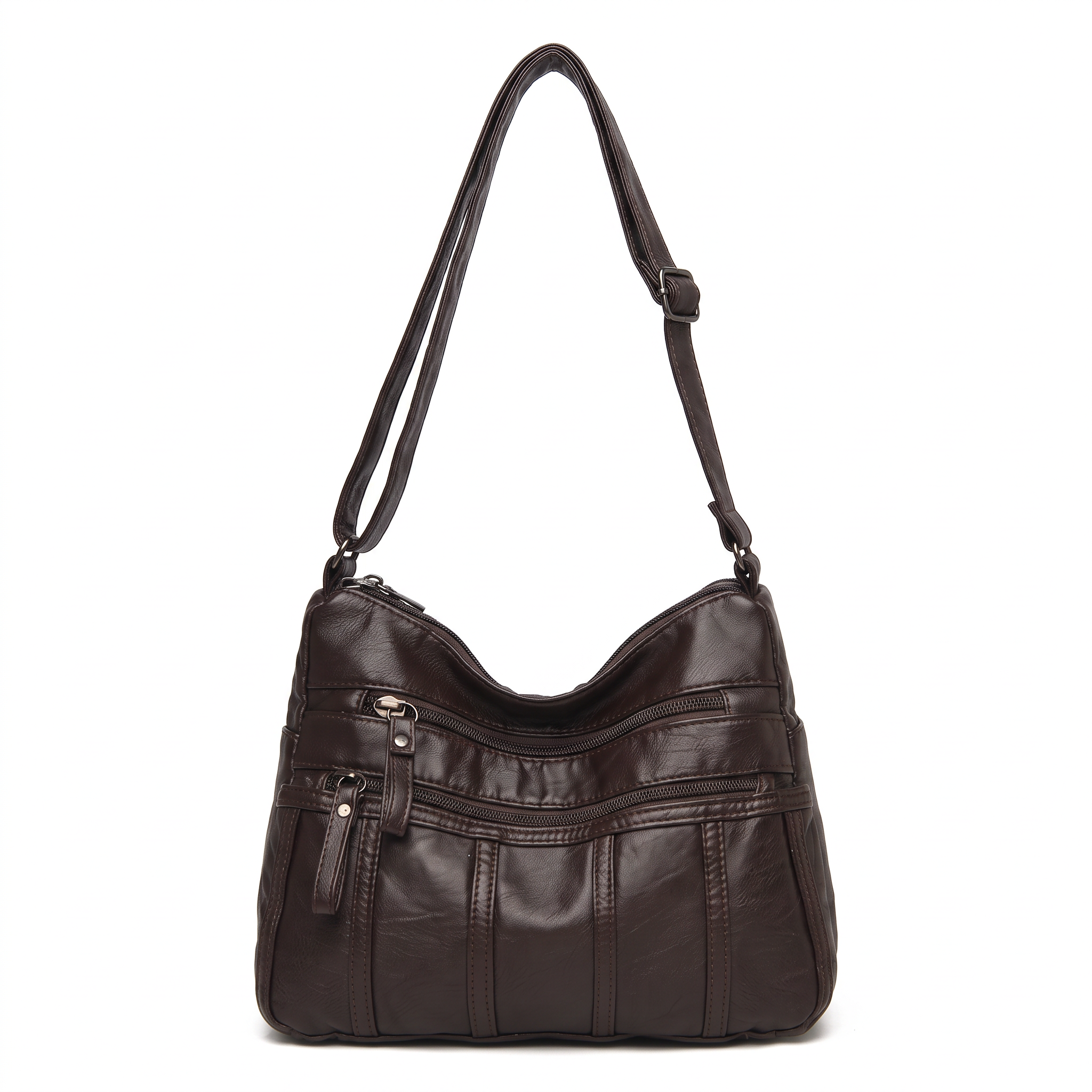 Sac TESSA marron foncé, vue de face