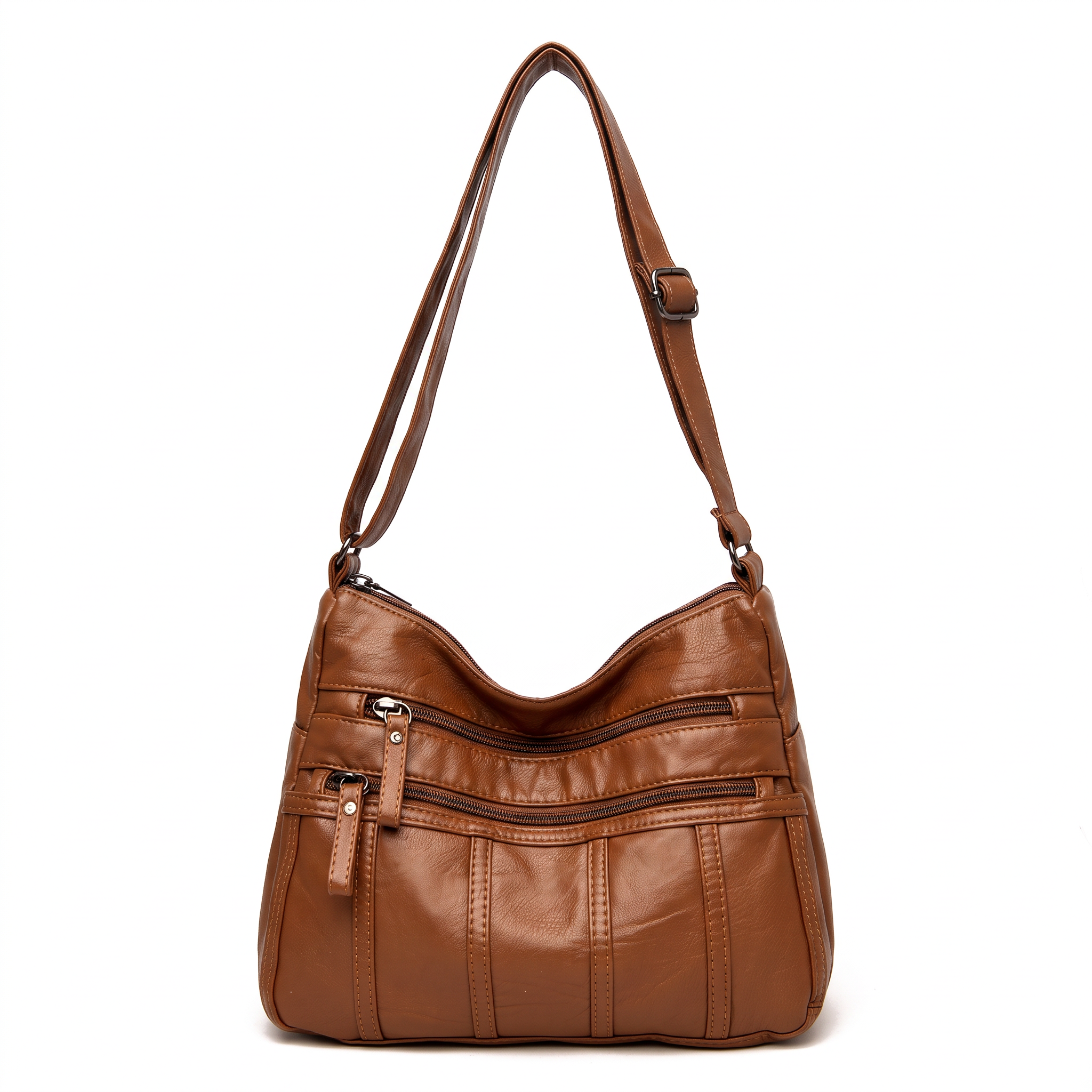 Sac TESSA camel, vue de face