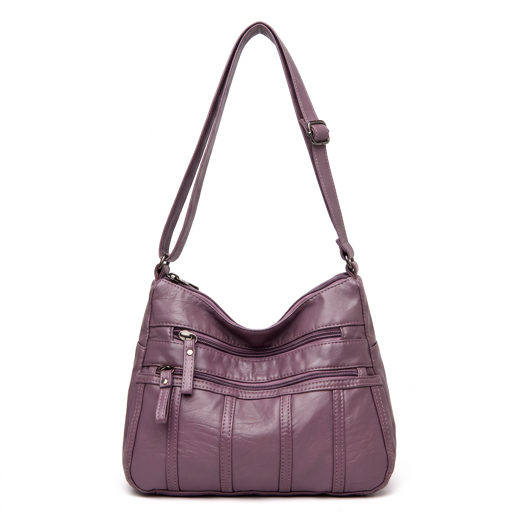 Sac TESSA mauve, vue de face
