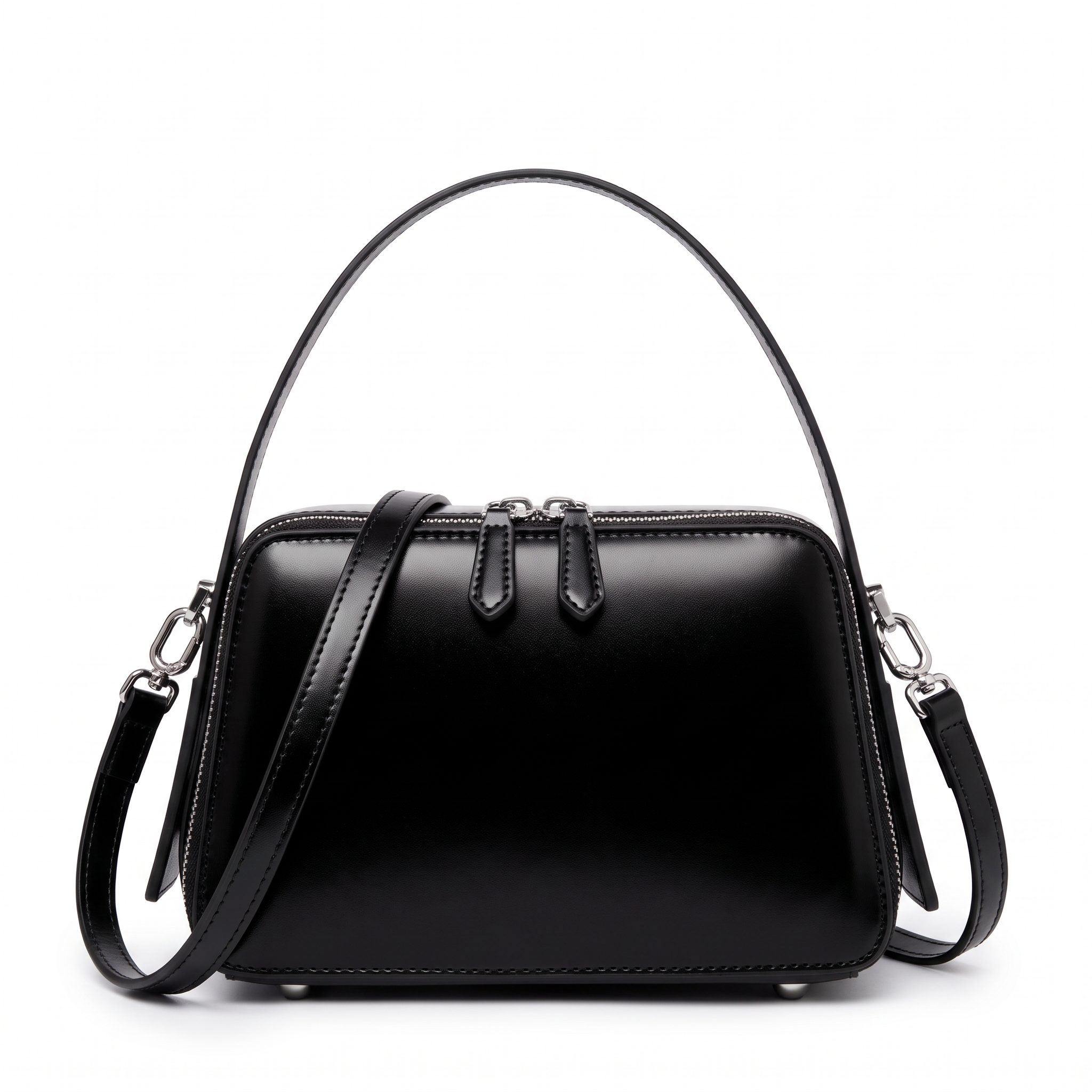Sac BELLA noir, vue de face